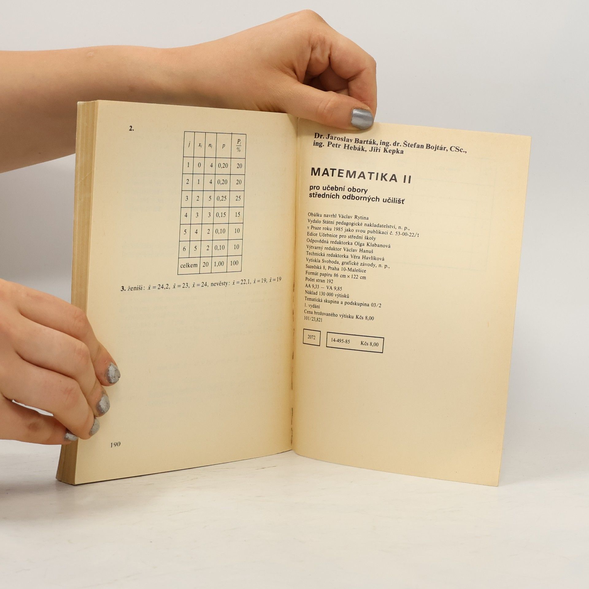 kolektiv Matematika II pro učební obory středních odborných učilišť