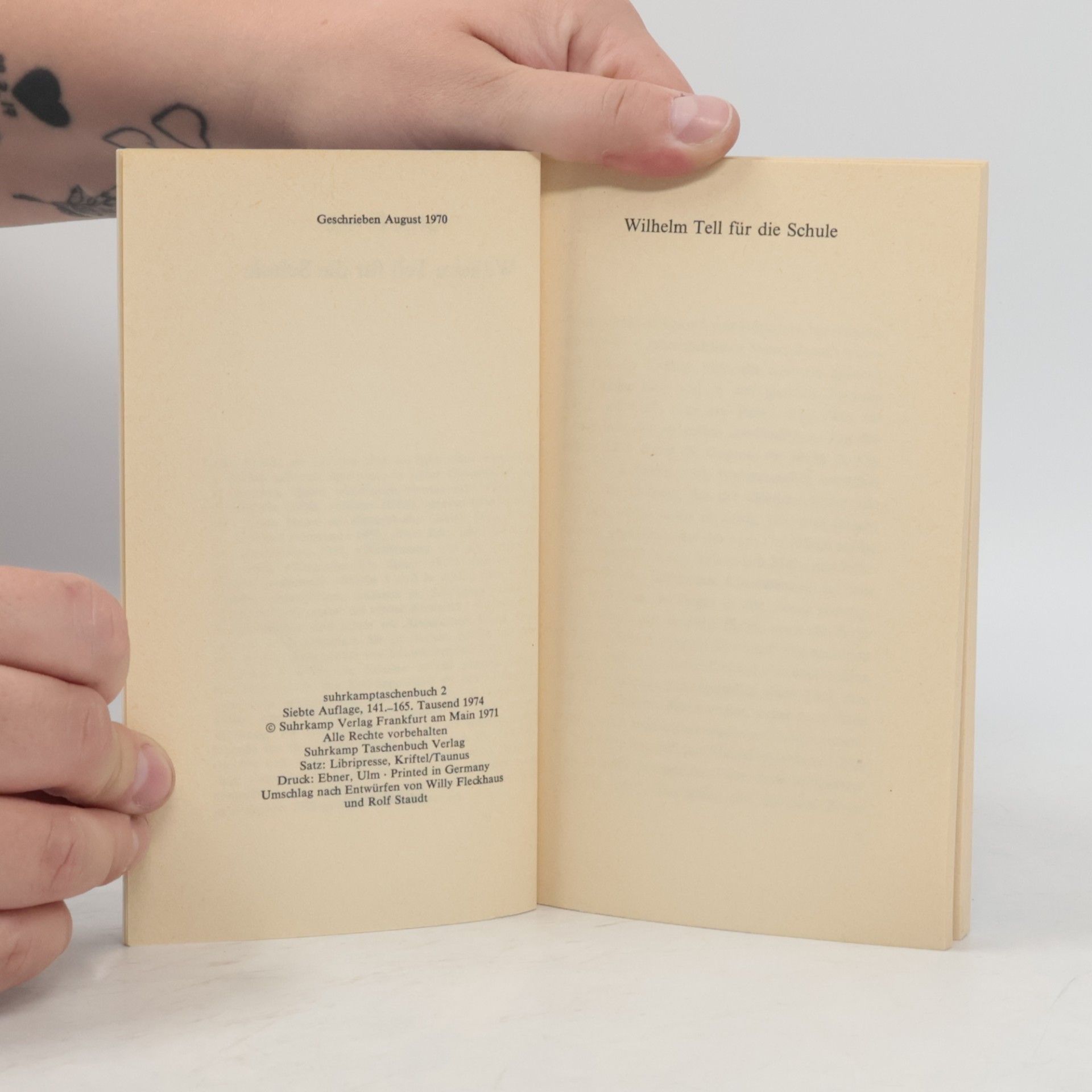 Max Frisch Wilhelm Tell für die Schule