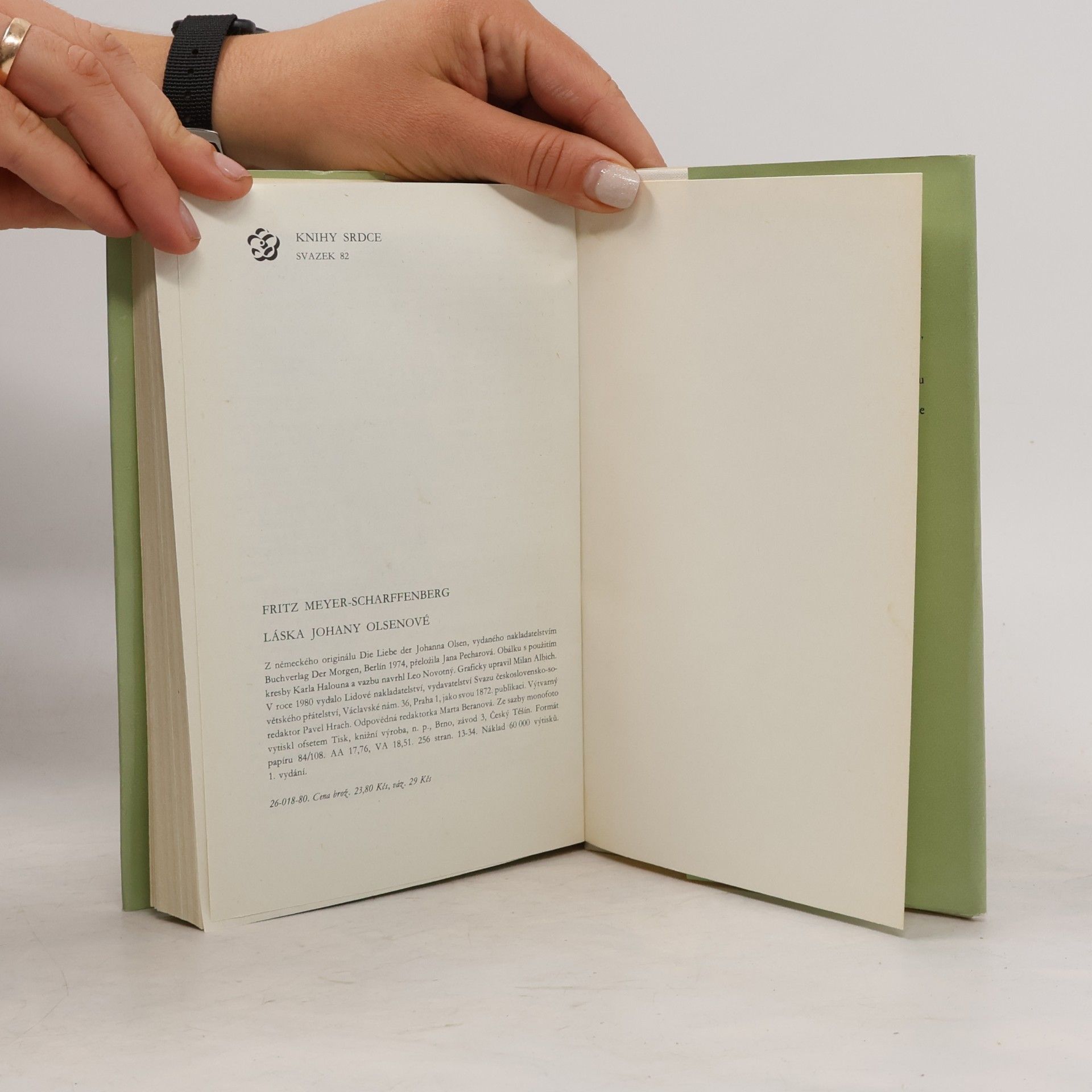 Fritz Meyer Scharffenberg Láska Johany Olsenové