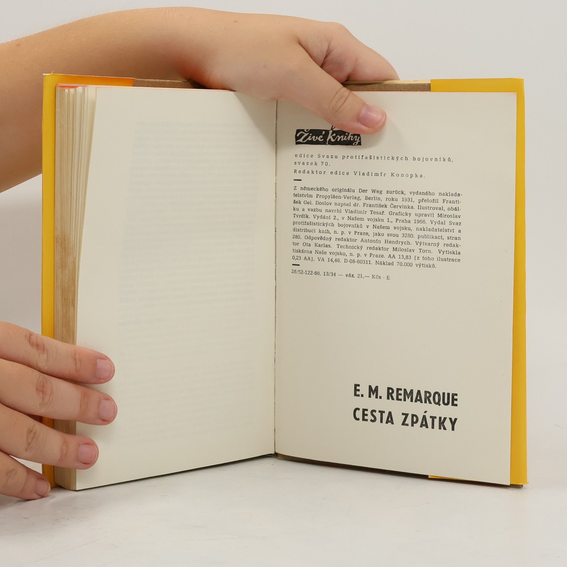 Erich Maria Remarque Cesta zpátky