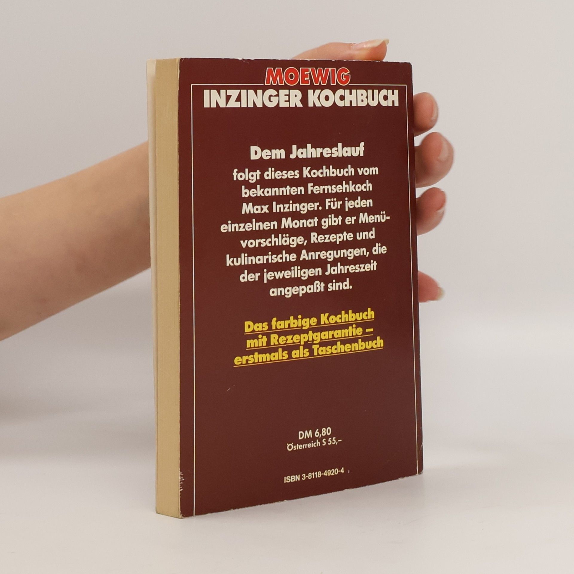 Max Inzinger Jahreszeiten-Kochbuch