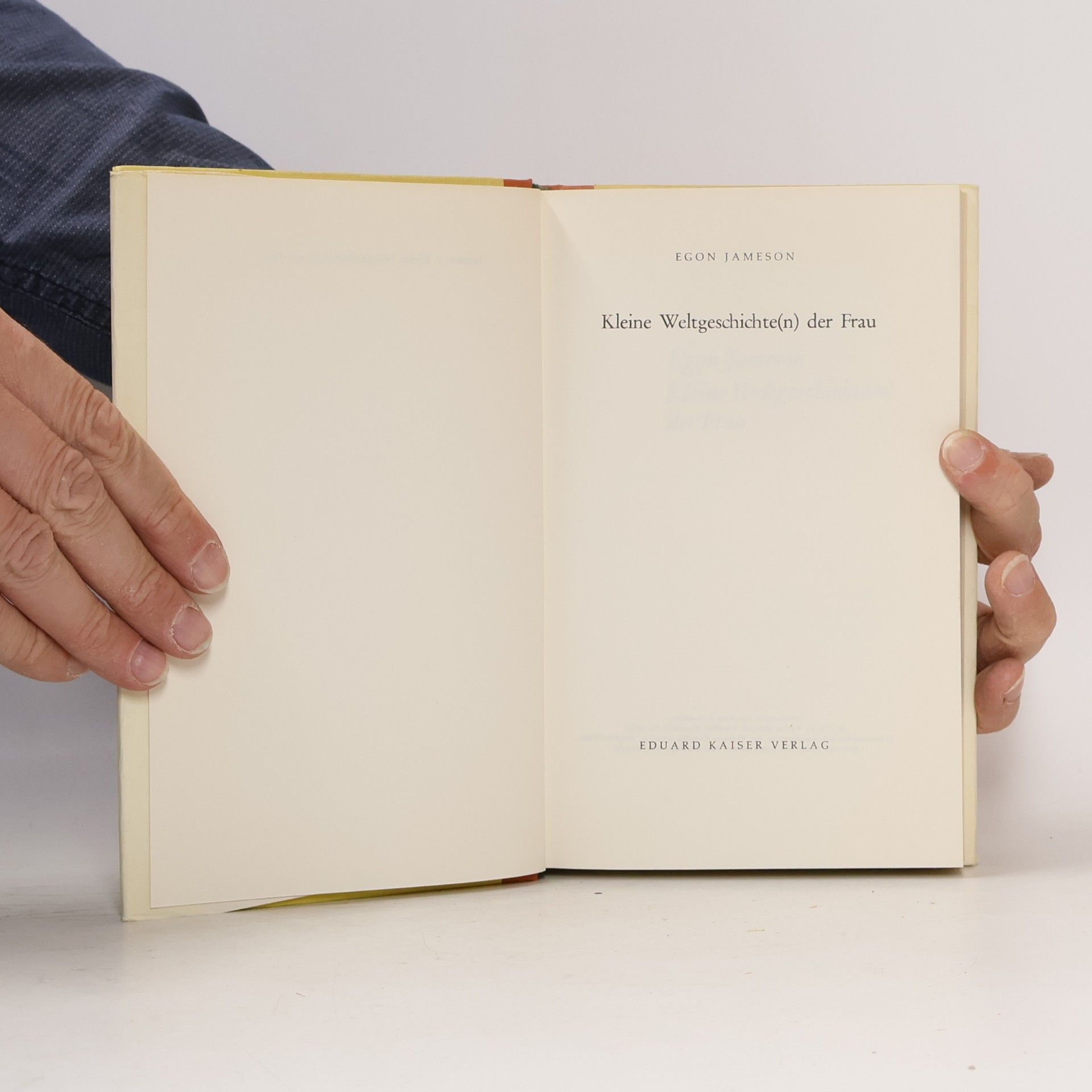 Egon Jameson Kleine Weltgeschichte(n) der Frau
