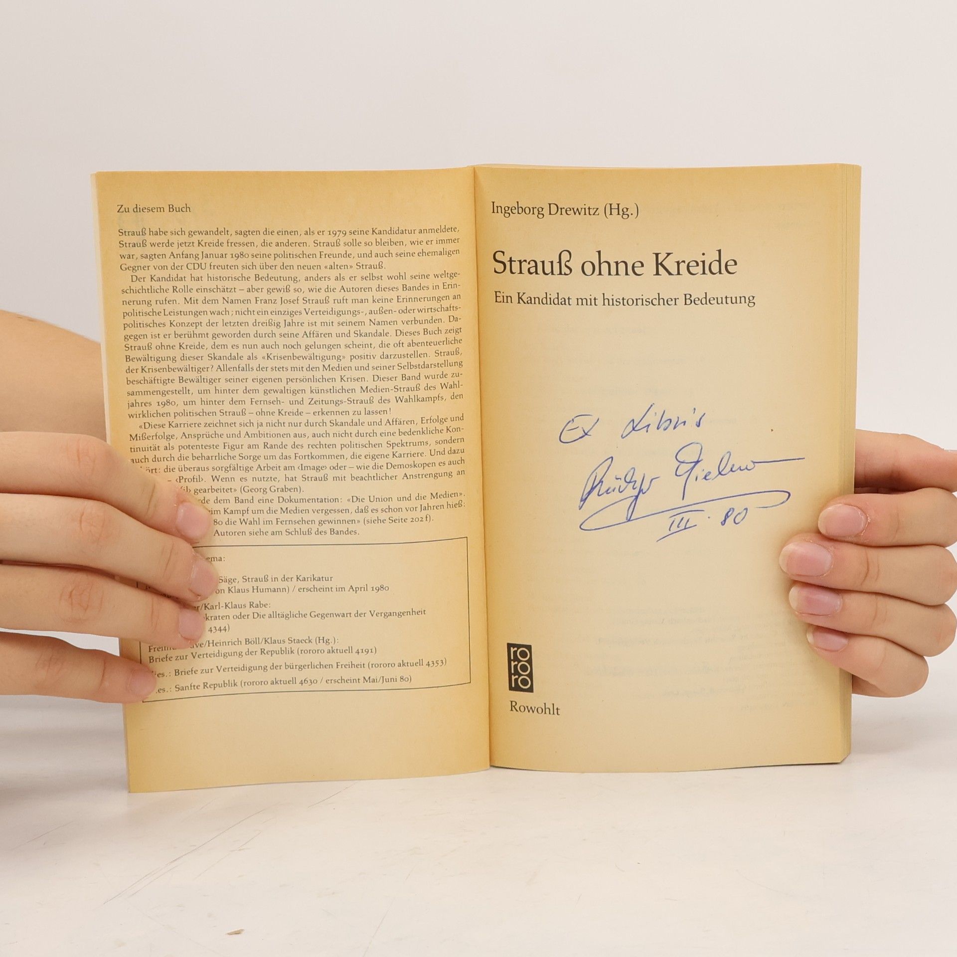 Ingeborg Drewitz Strauss ohne Kreide