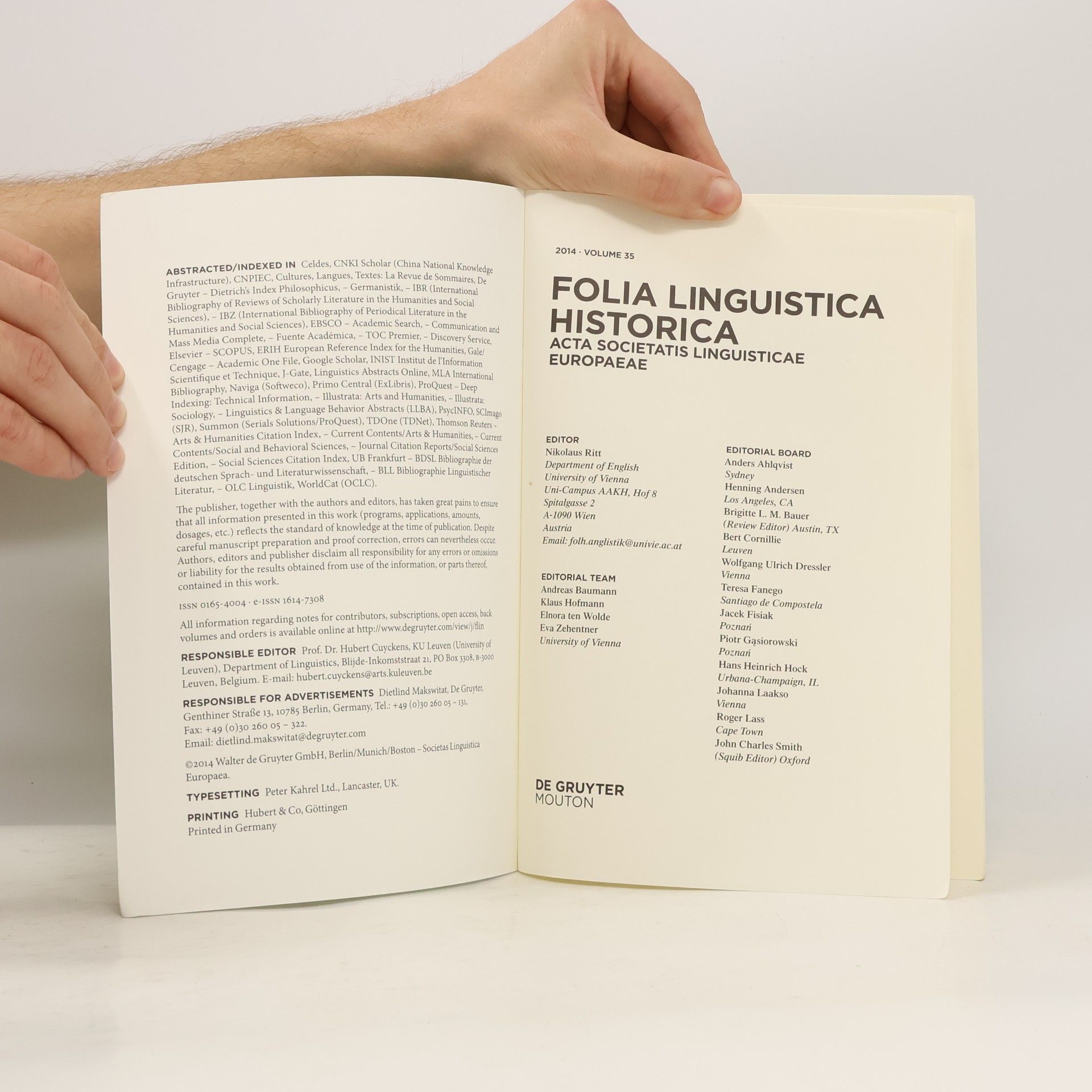 kolektiv Folia linguistica historica