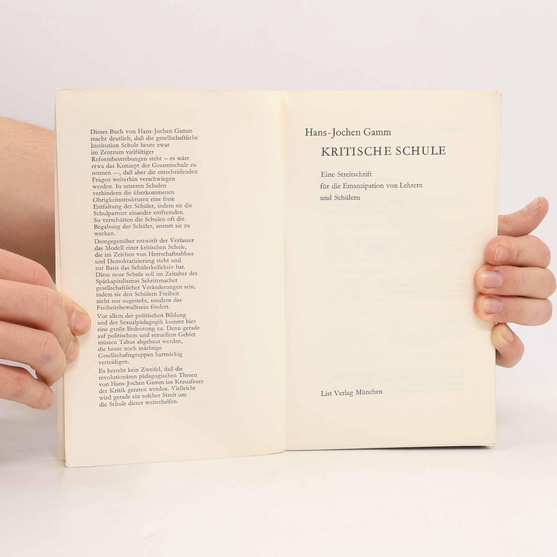 Hans-Jochen Gamm Kritische Schule