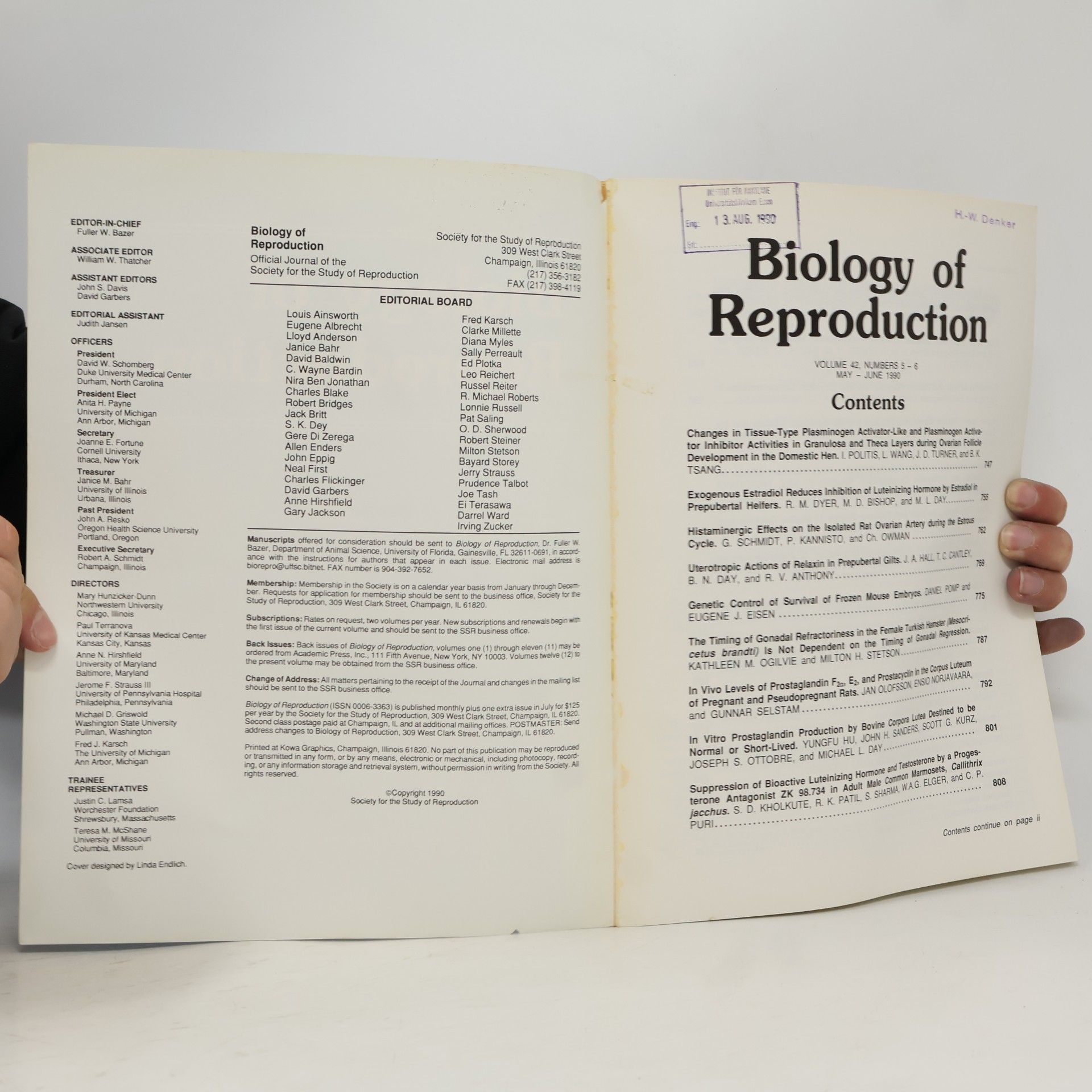 Collectif d'auteurs Biology of Reproduction 5-6