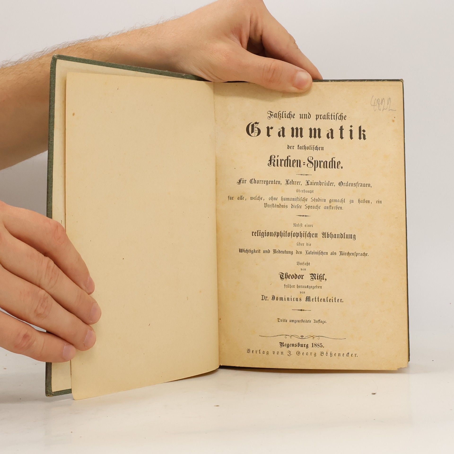 kolektiv Faßliche und praktische Grammatik der katholischen Kirchen-Sprache