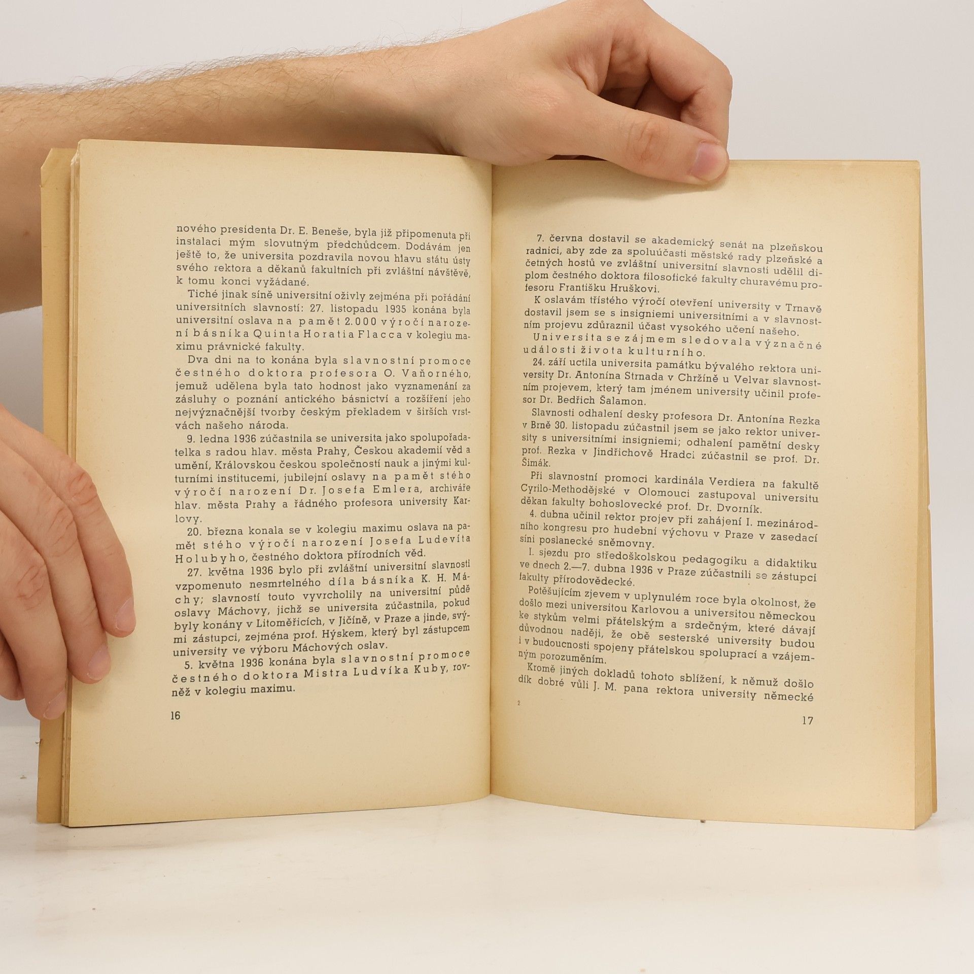 kolektiv Universita Karlova v Praze v roce 1935-1936
