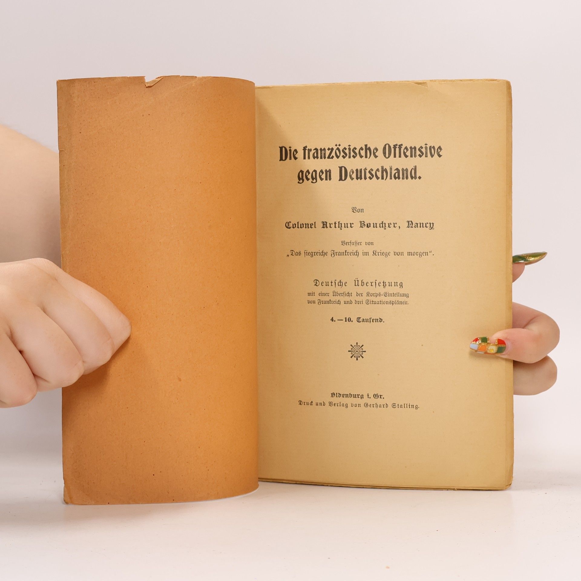 Arthur Boucher Die französische Offensive gegen Deutschland