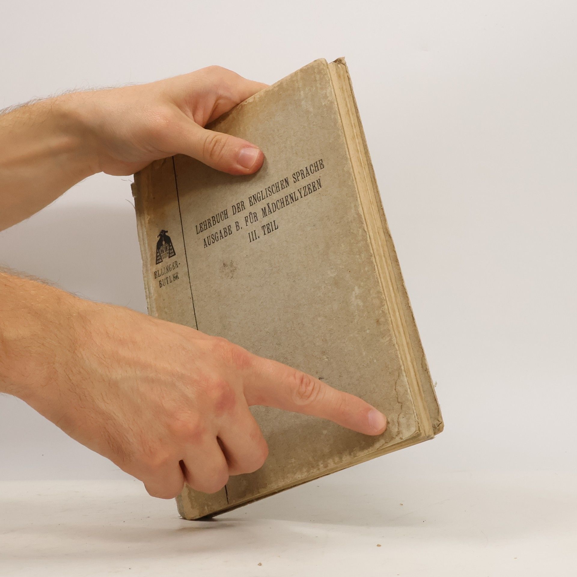 Johann Ellinger Lehrbuch der englischen Sprache, III. Teil: A Short English Syntax and Exercises