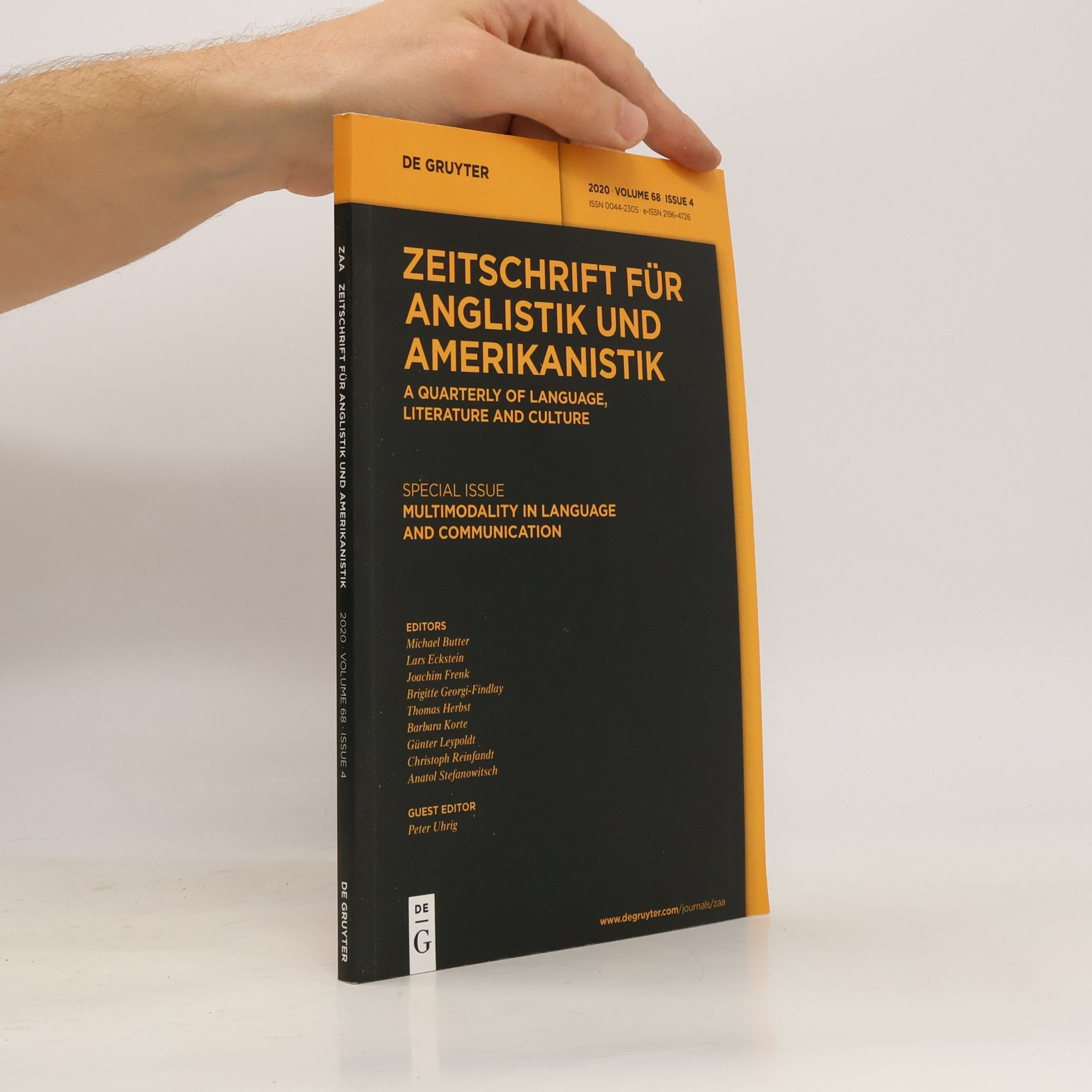 Collectif d'auteurs Zeitschrift für Anglistik und Amerikanistik 68