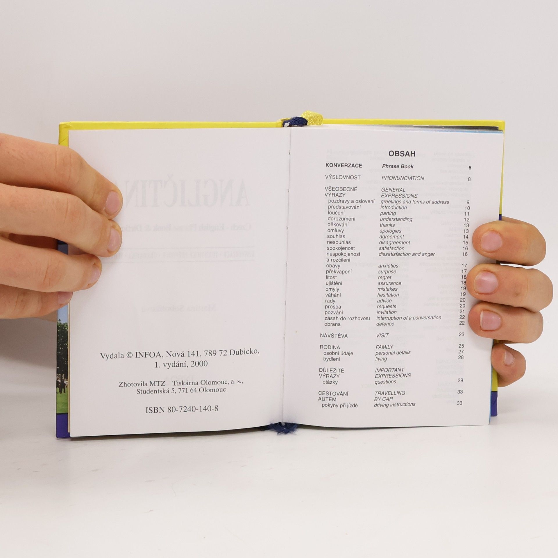 Martina Sobotíková Angličtina. Czech - English Phrase Book & Dictionary