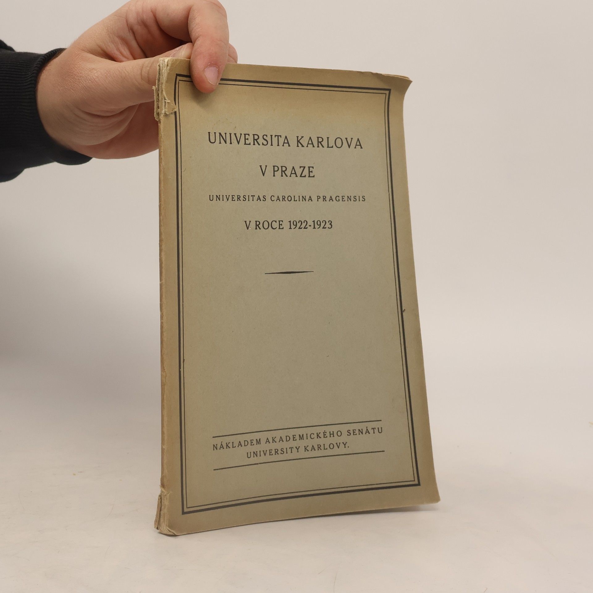Various authors Universita Karlova v Praze v roce 1922-1923