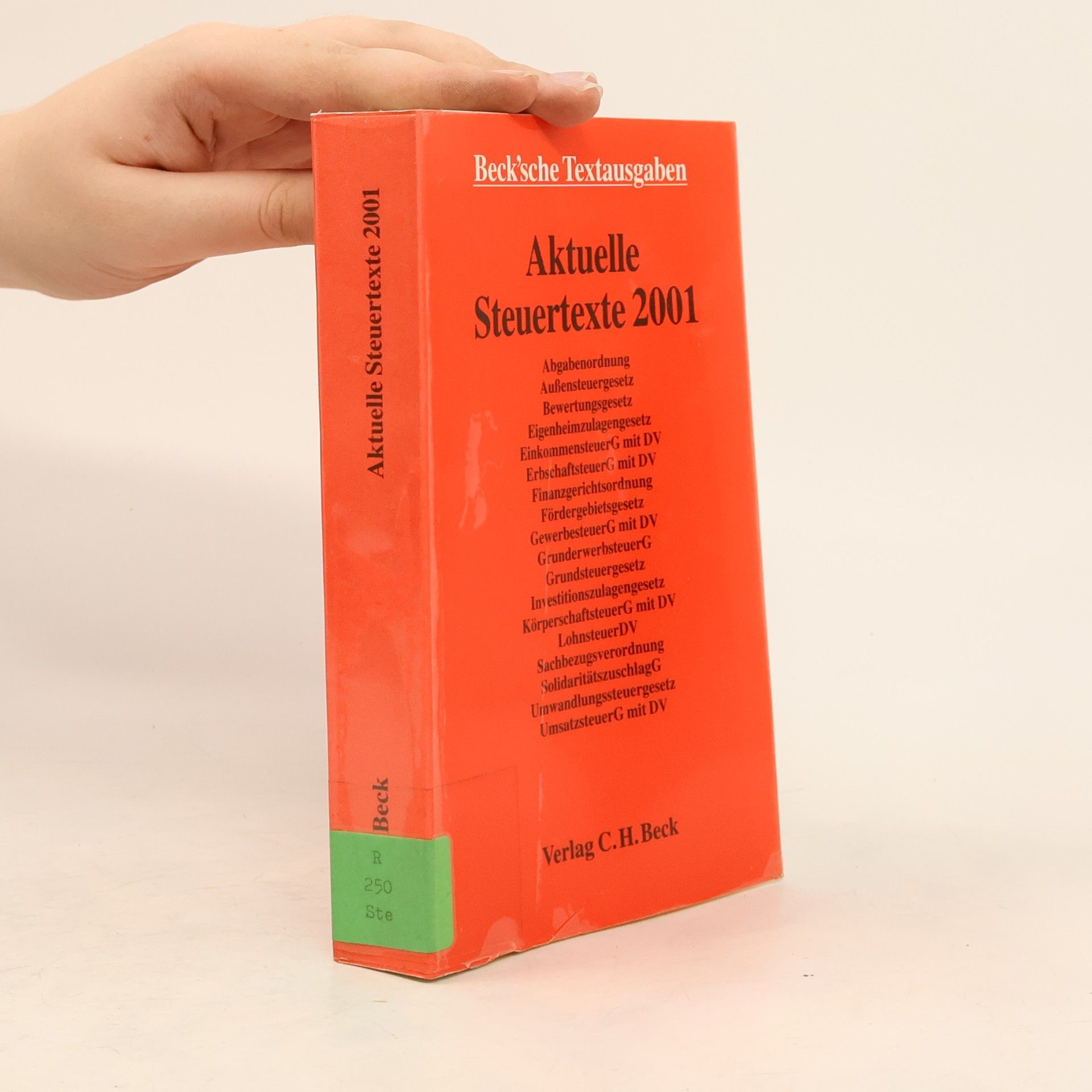 Autorenkollektiv Aktuelle Steuertexte 2001