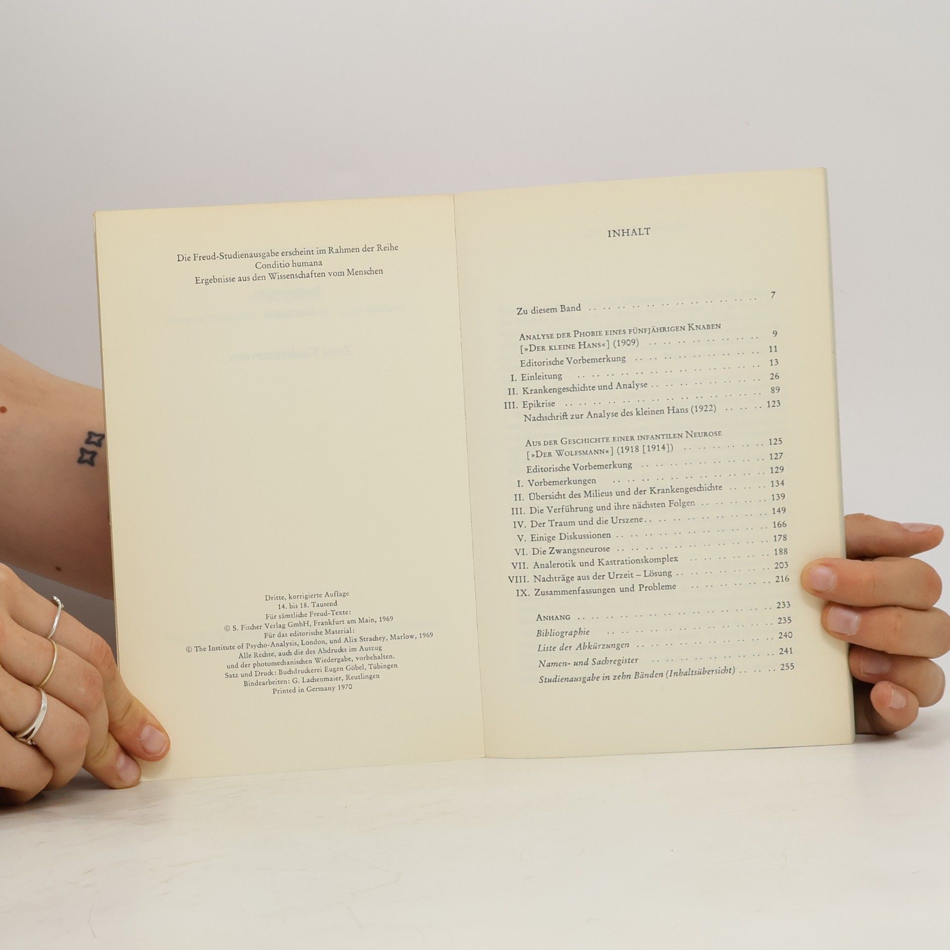 Sigmund Freud Zwei Kinderneurosen VIII.