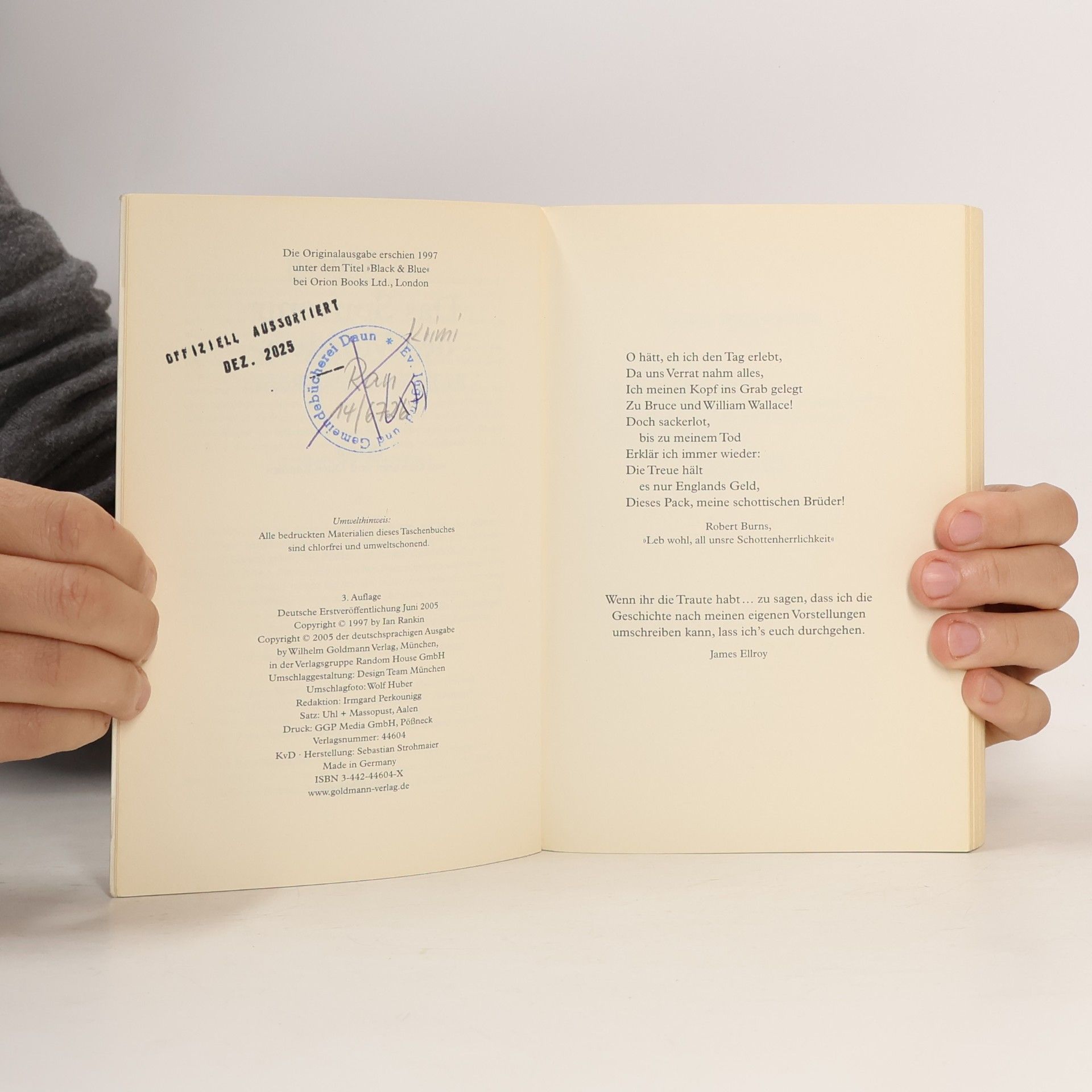 Ian Rankin Das Souvenir des Mörders