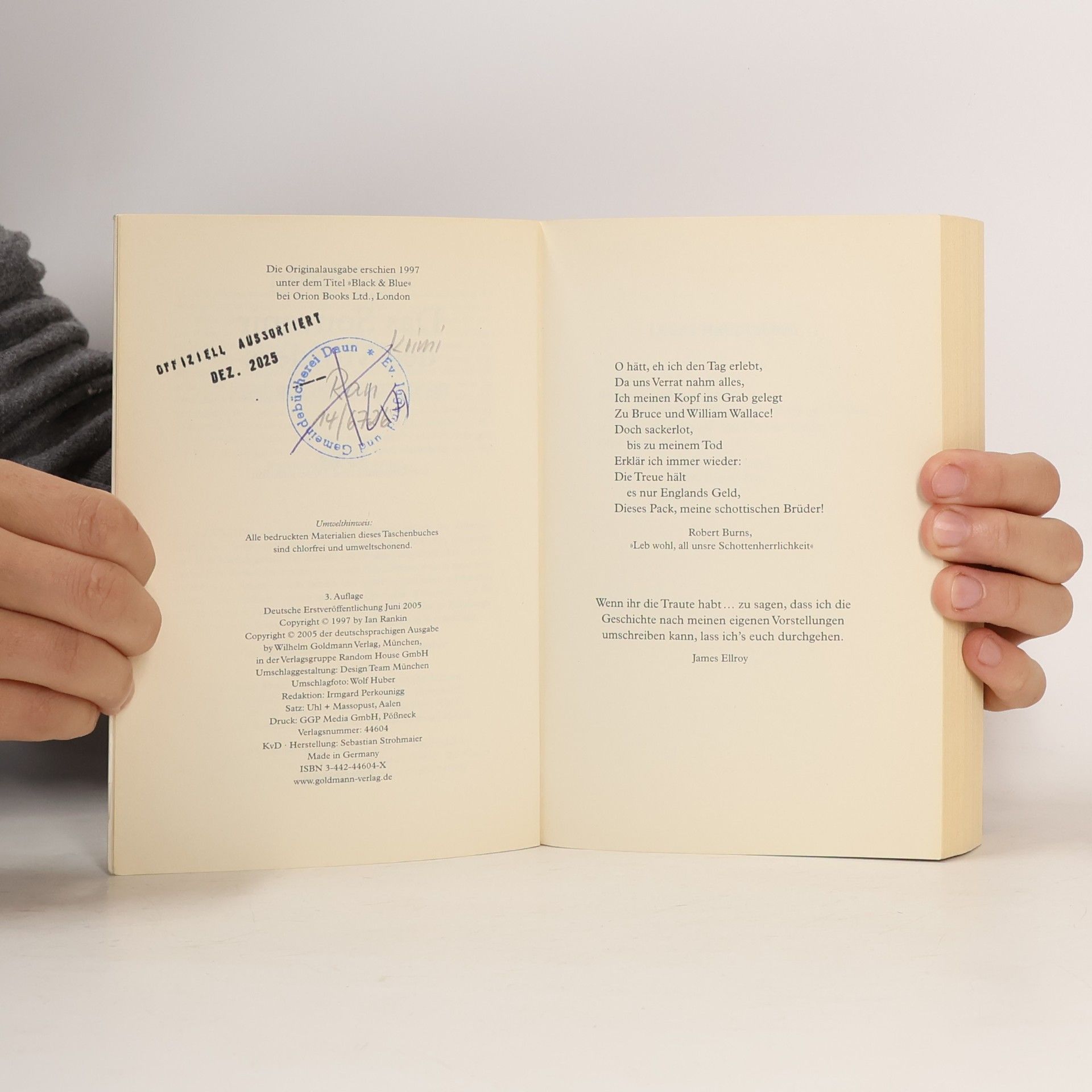 Ian Rankin Das Souvenir des Mörders
