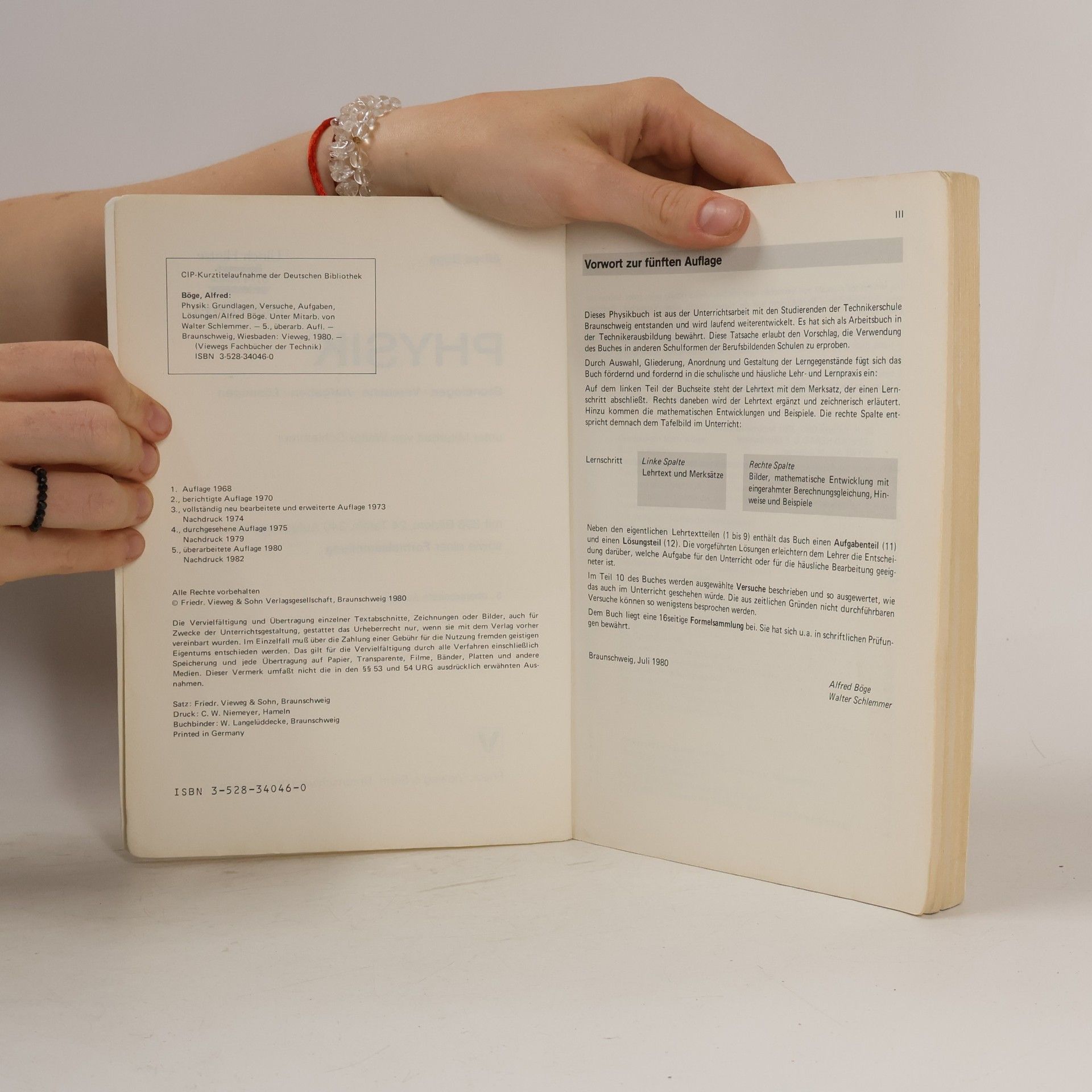 Alfred Böge Viewegs Fachbücher der Technik: Physik