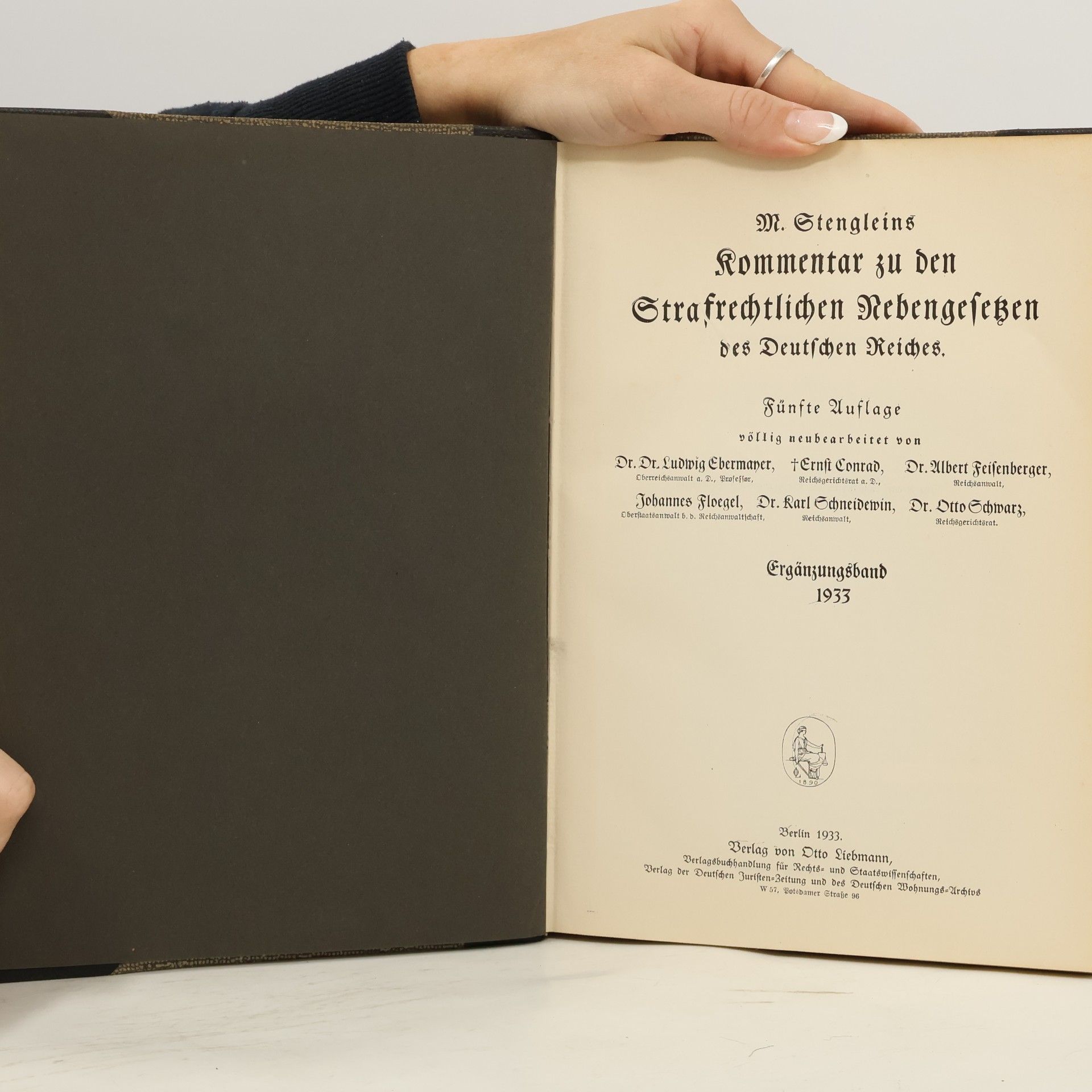 Melchior Stenglein M. Stengleins Kommentar zu den Strafrechtlichen Nebengesetzen des Deutschen Reiches