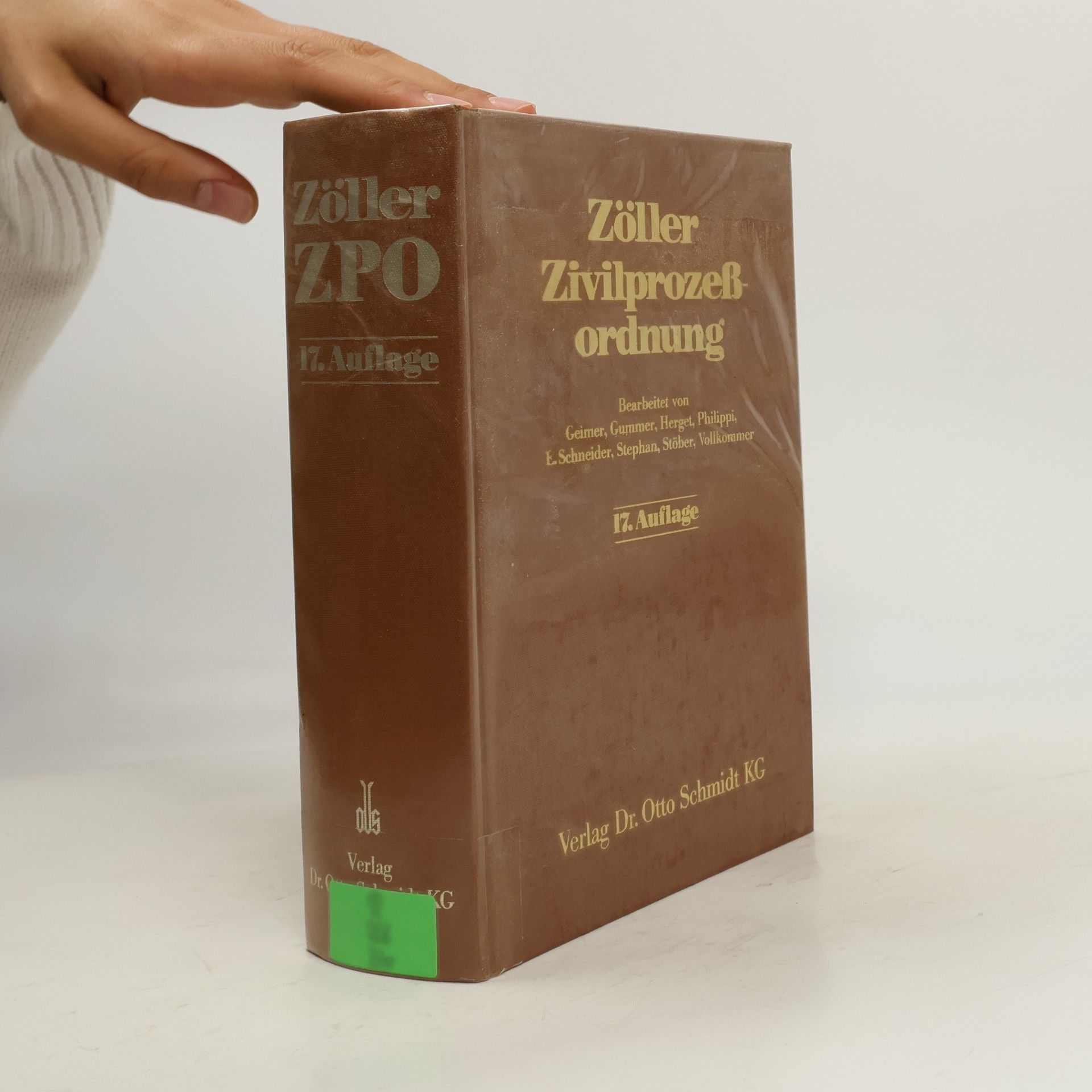 kolektiv Zöller Zivilprozeß ordnung