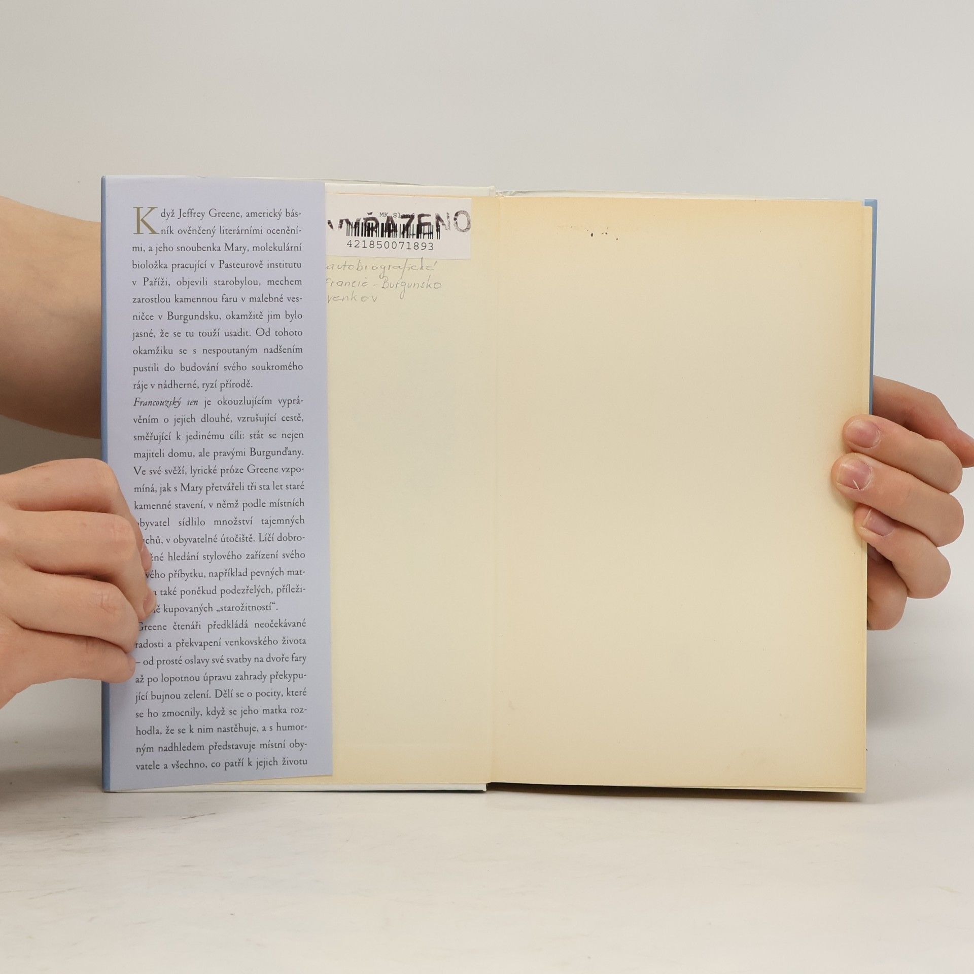 Jeffrey Greene Francouzský sen. Nový domov a láska v Burgundsku