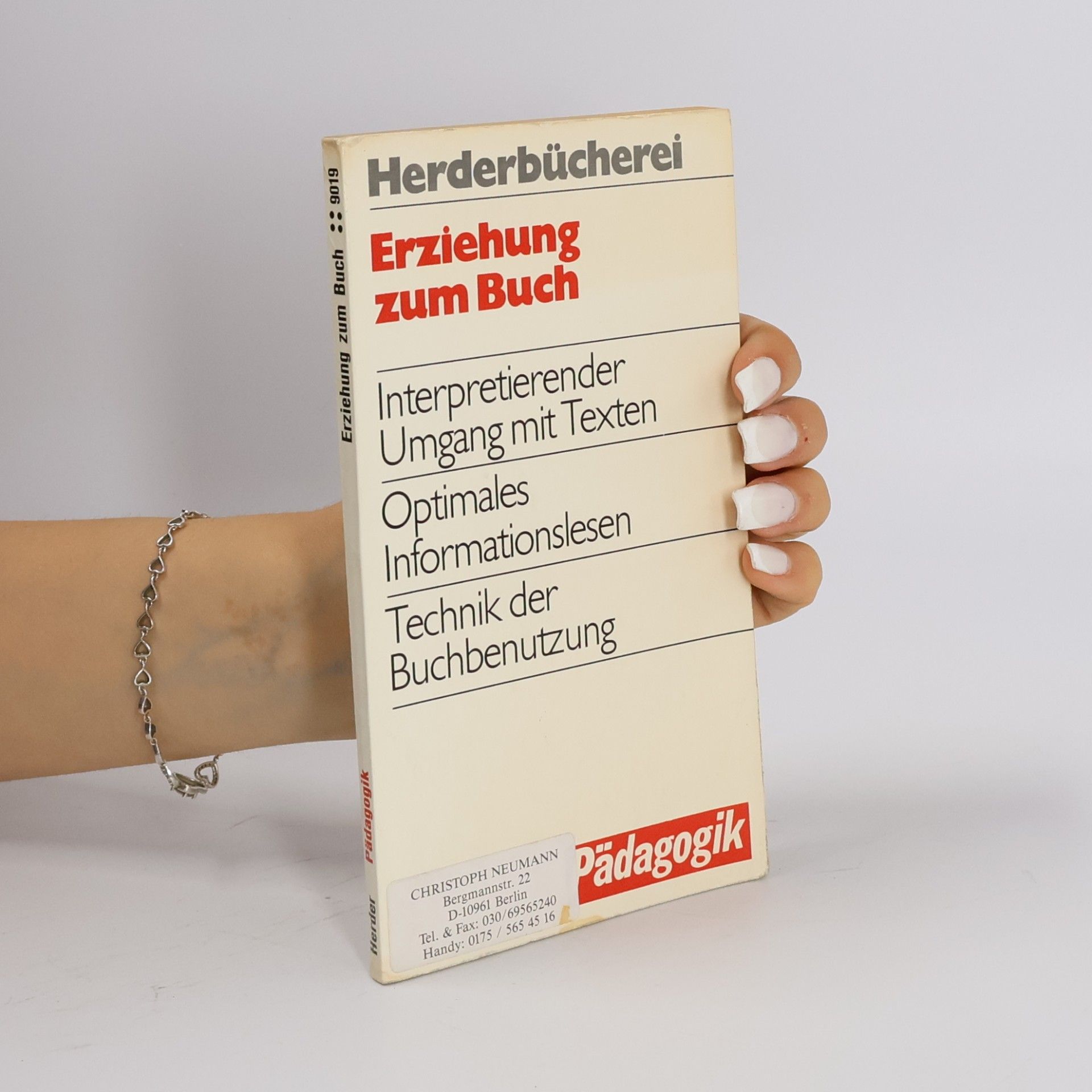 Erziehung zum Buch