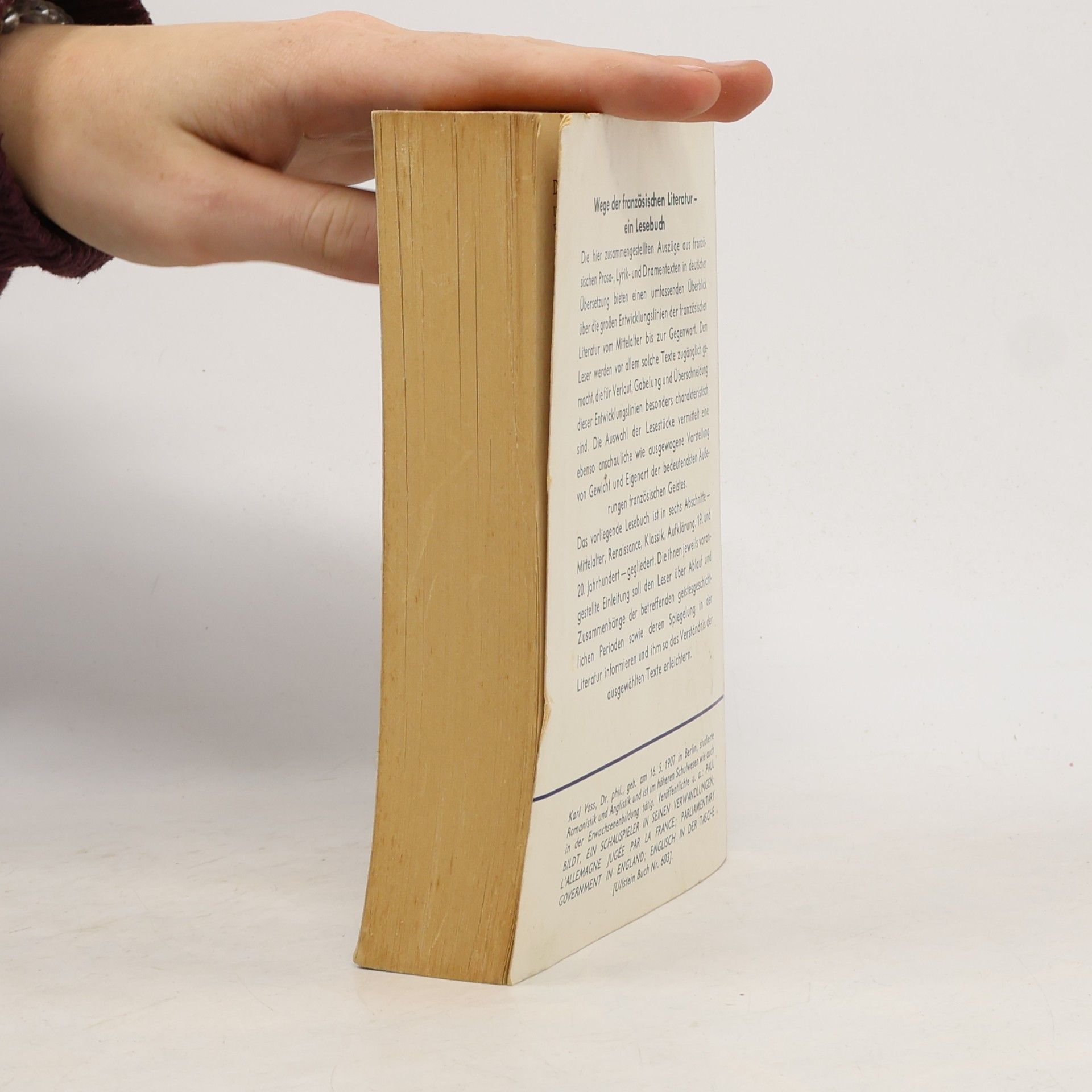 Karl Voß Wege der französischen Literatur