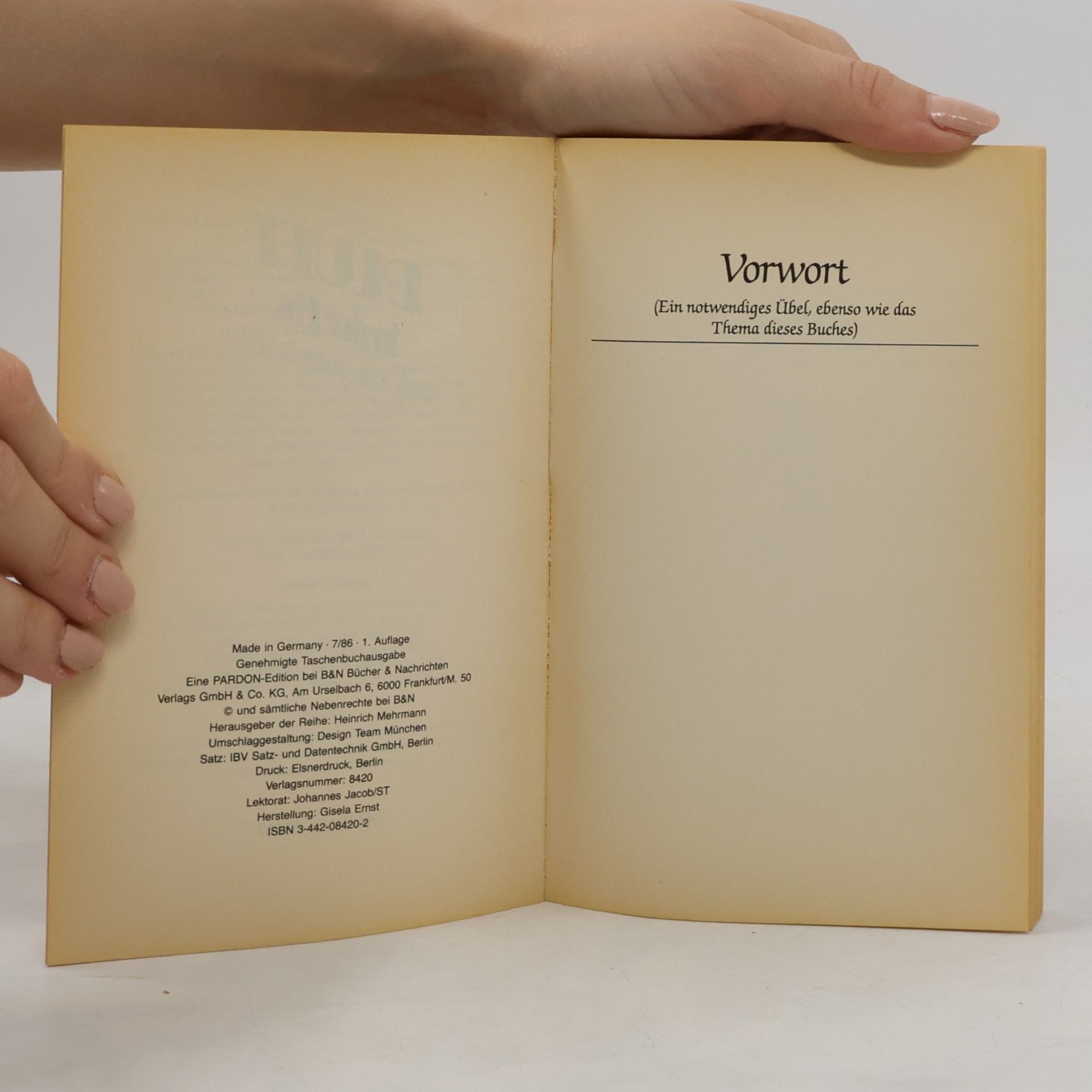 Gerhard Schmitt-Hausser Pardon: Bluff in der Ehe