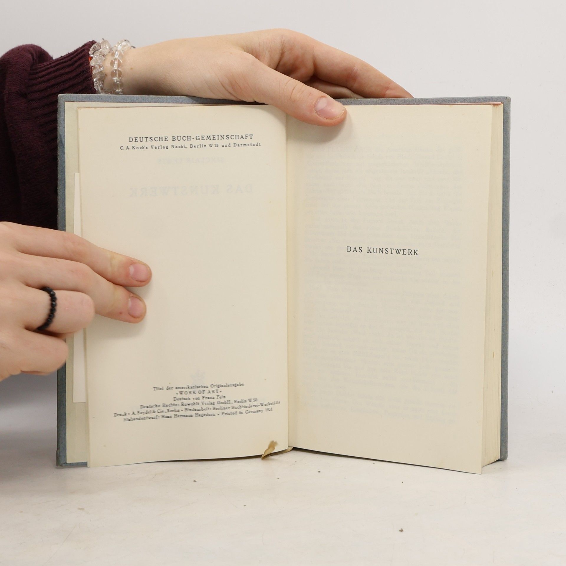 Sinclair Lewis Das Kunstwerk