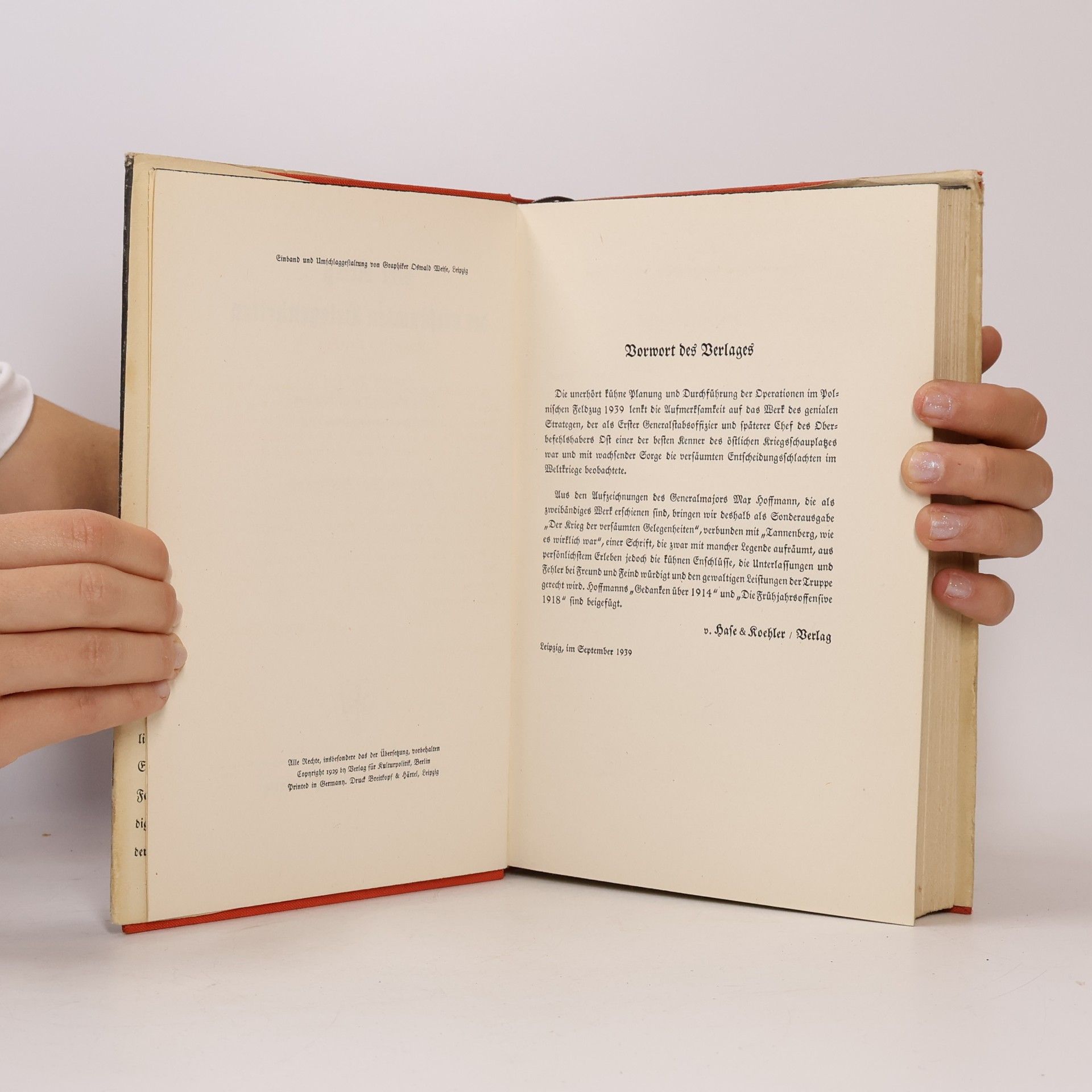 Max Hoffmann Der Krieg der versäumten Gelegenheiten