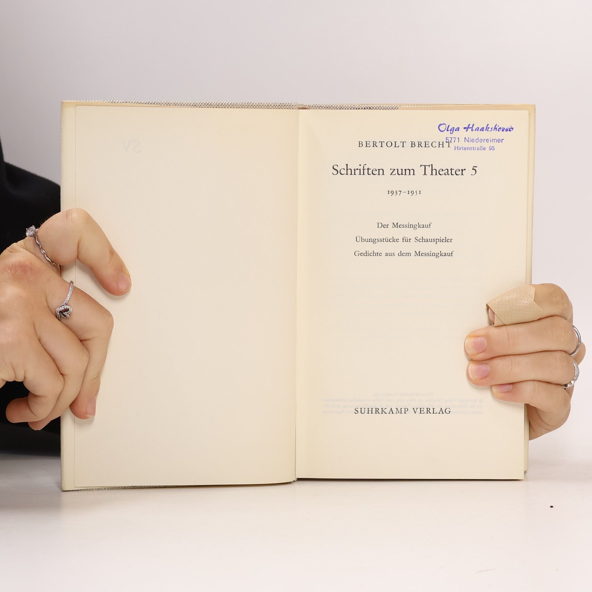 Bertolt Brecht Schriften zum Theater 5