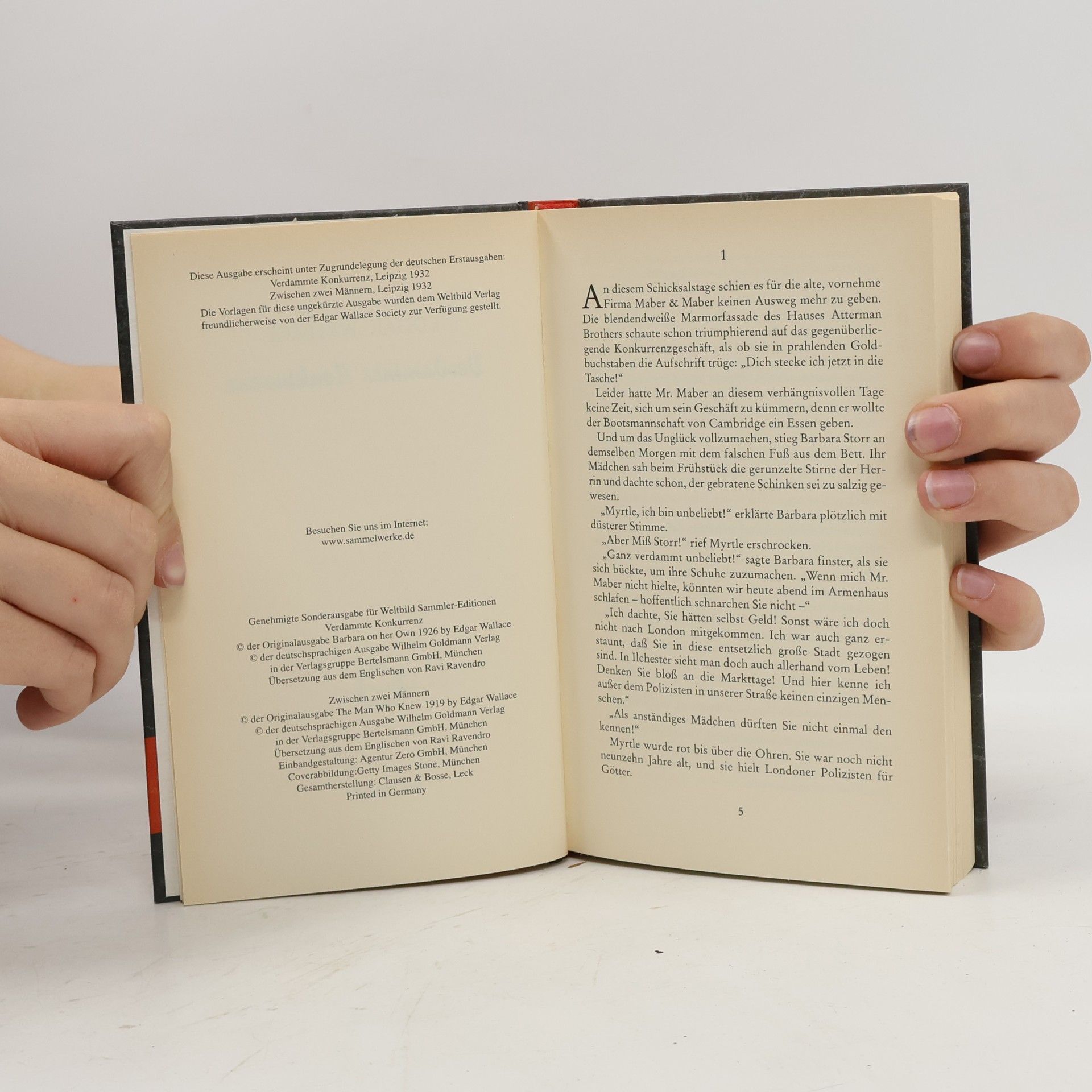 Edgar Wallace Verdammte Konkurrenz; Zwischen zwei Männern