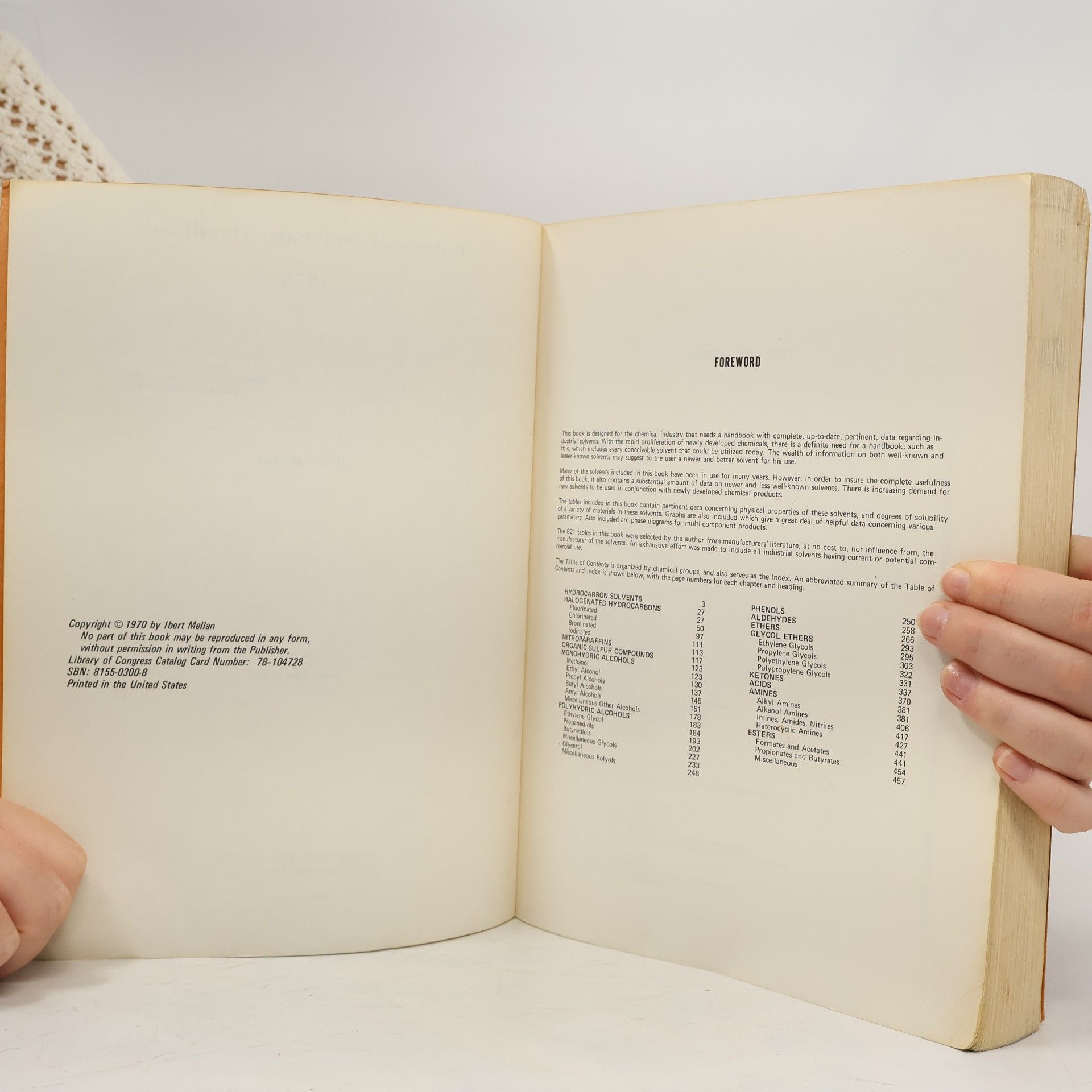 Ibert Mellan Industrial solvents handbook.