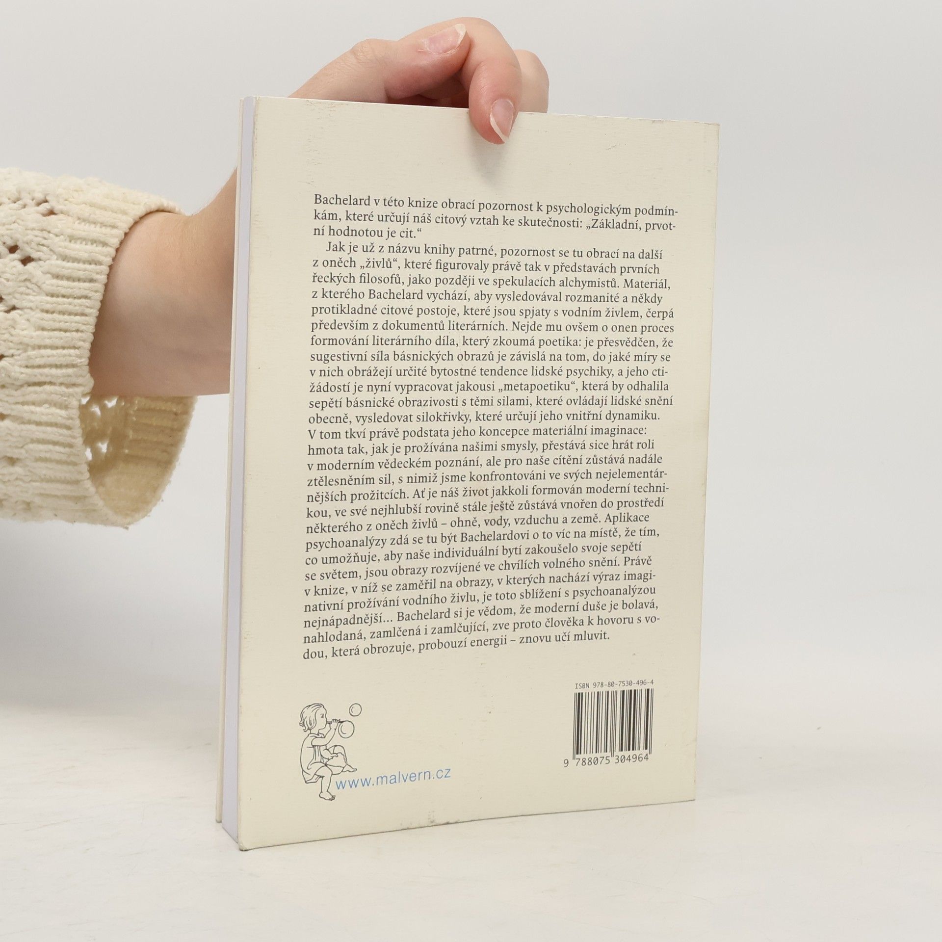Gaston Bachelard Voda a sny: Esej o obraznosti hmoty
