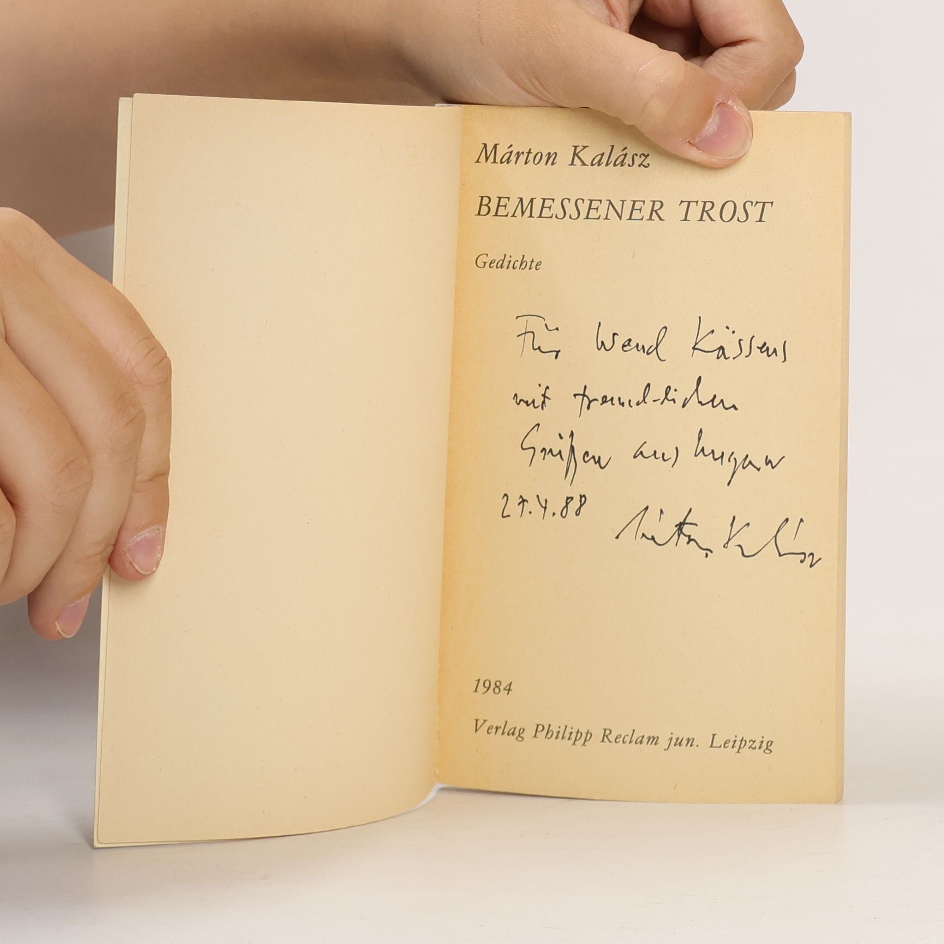 Márton Kalász  Bemessener Trost