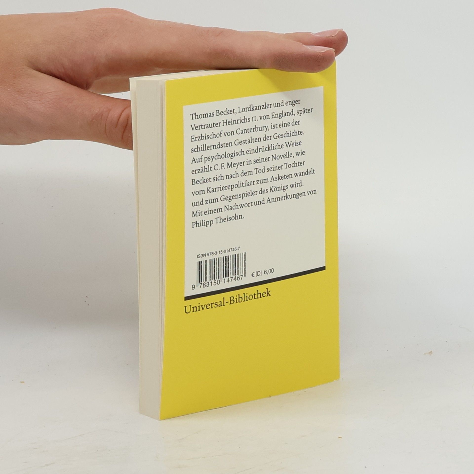 Conrad Ferdinand Meyer Reclams Universal-Bibliothek: Der Heilige