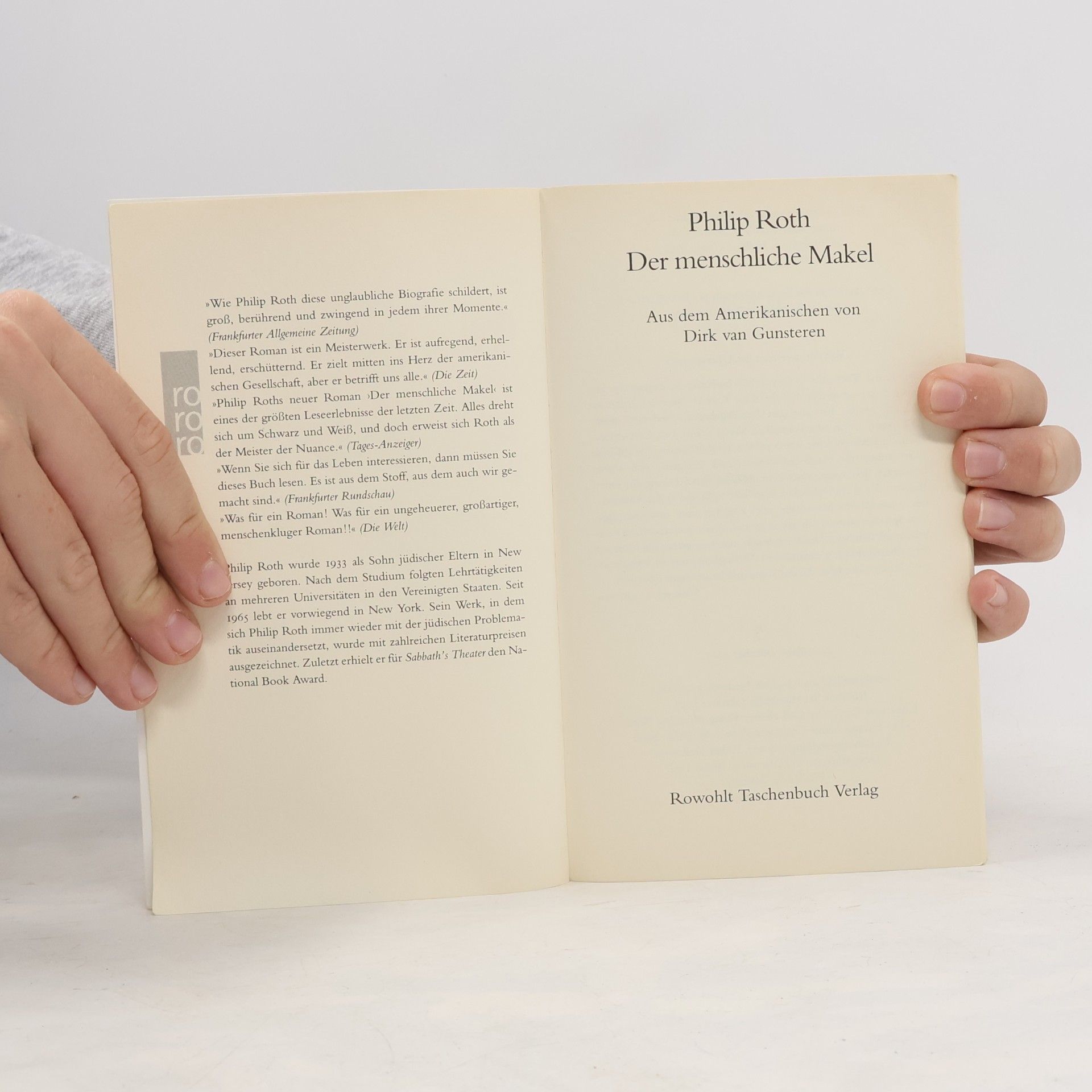 Philip Roth Der menschliche Makel