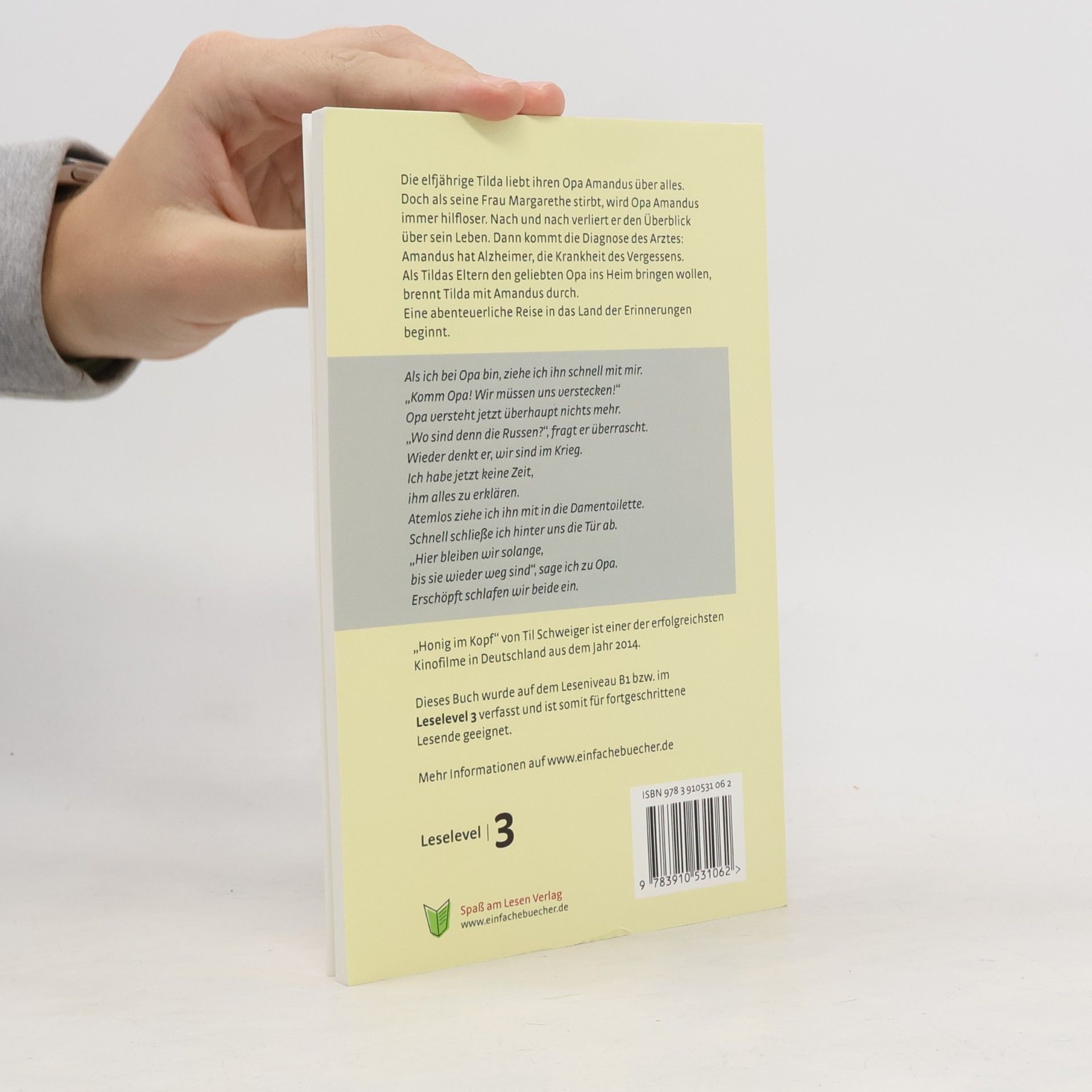 Spaß Am Lesen Verlag Gmbh Honig im Kopf