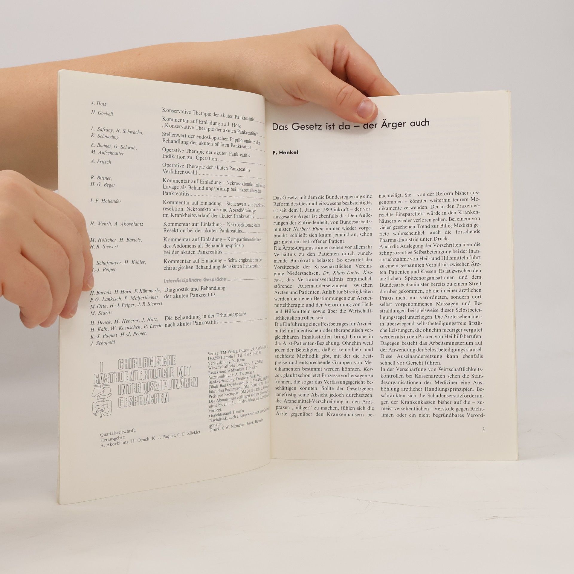 Various authors Akute Pankreatitis