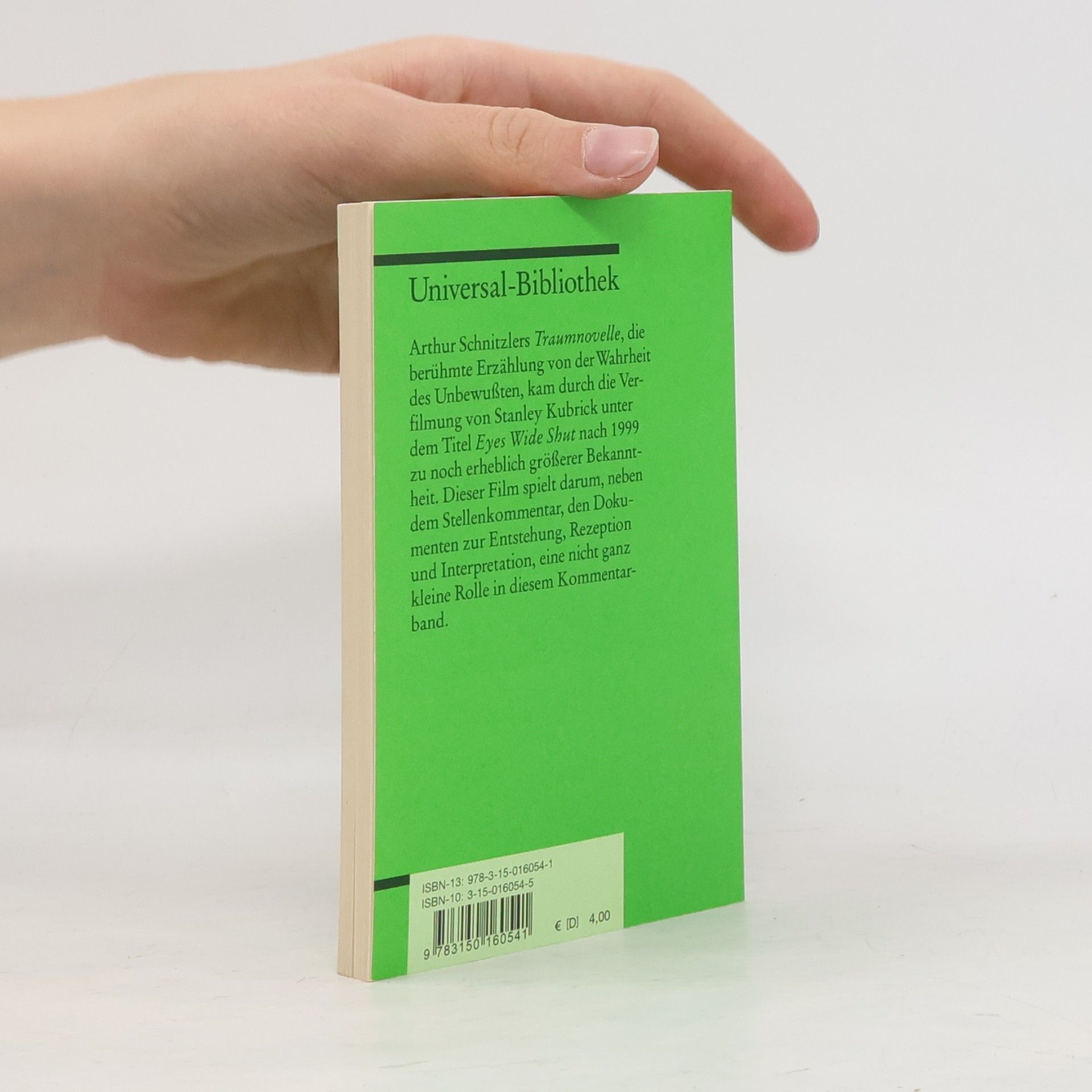 Arthur Schnitzler Erläuterungen und Dokumente: Arthur Schnitzler, Traumnovelle