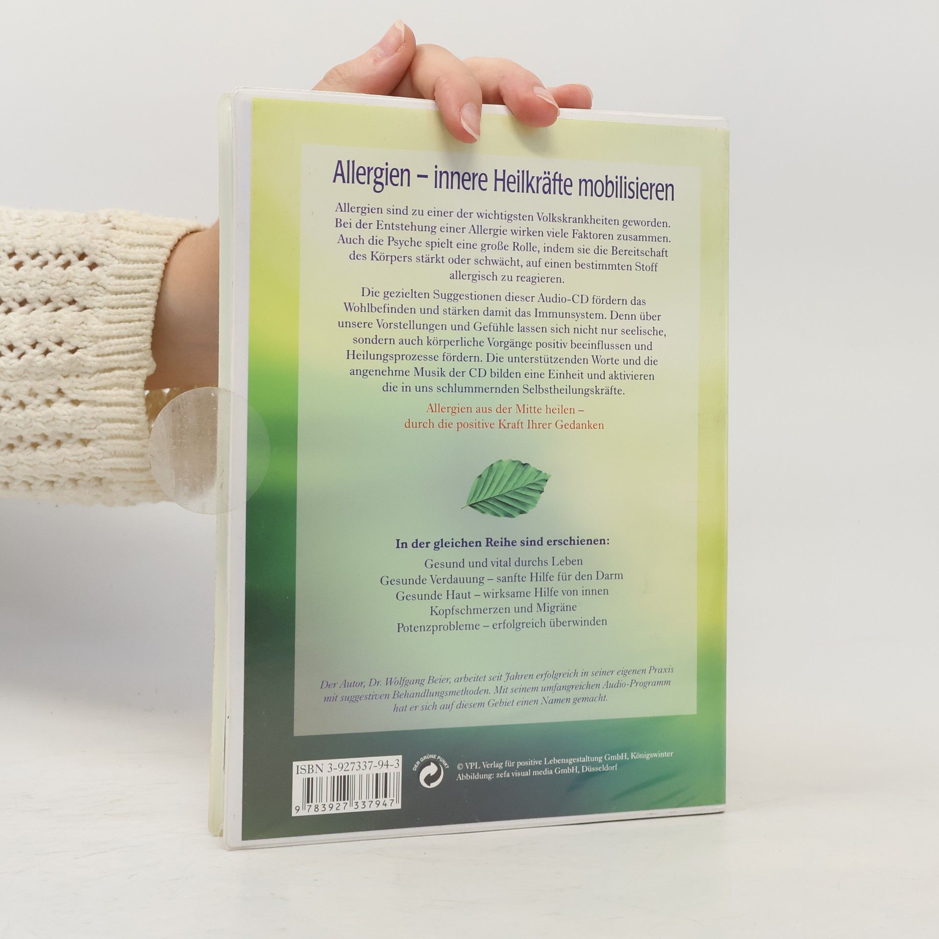 Wolfgang Beier Allergien, innere Heilkräfte mobilisieren, 1 CD-Audio