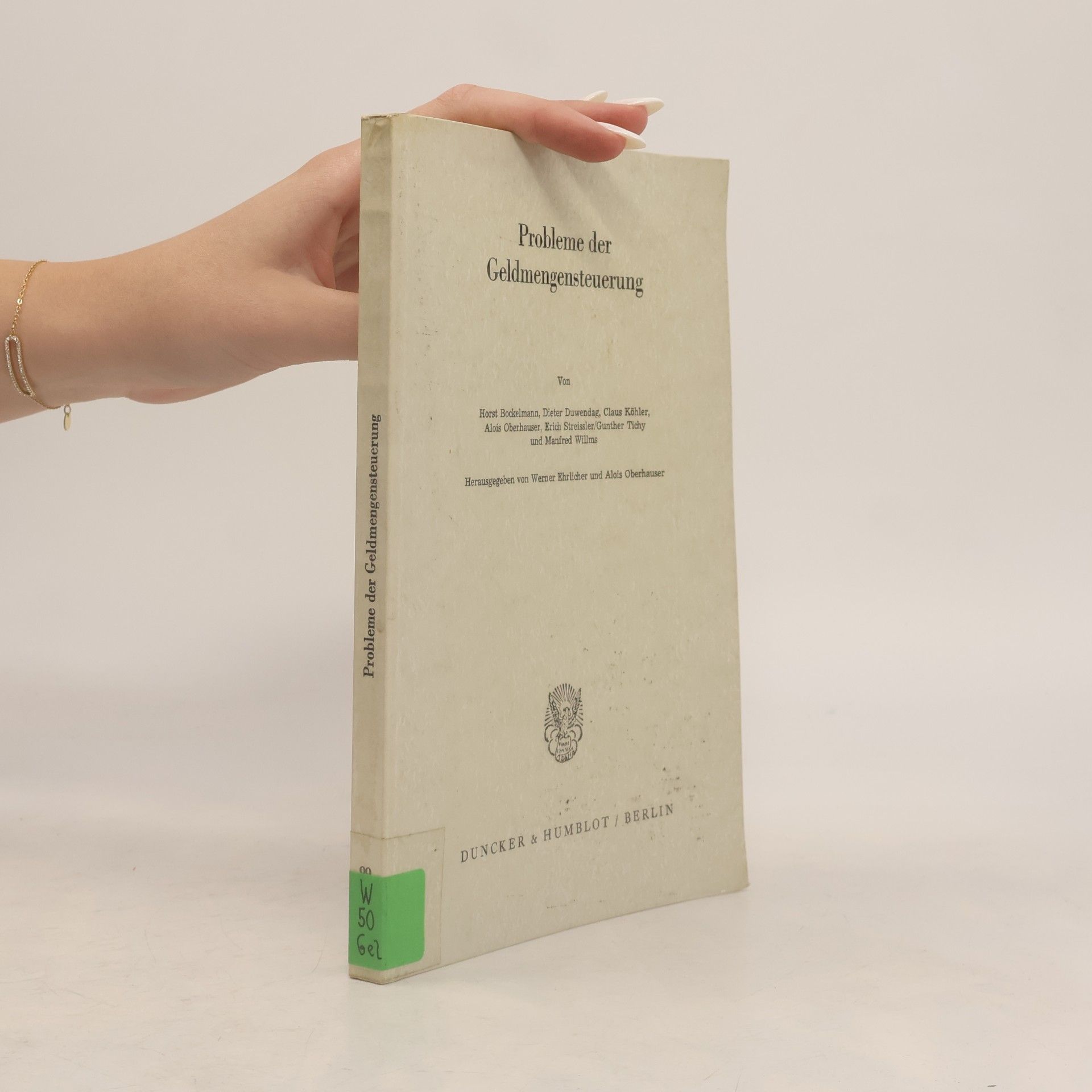Autores varios Probleme der Geldmengensteurerung