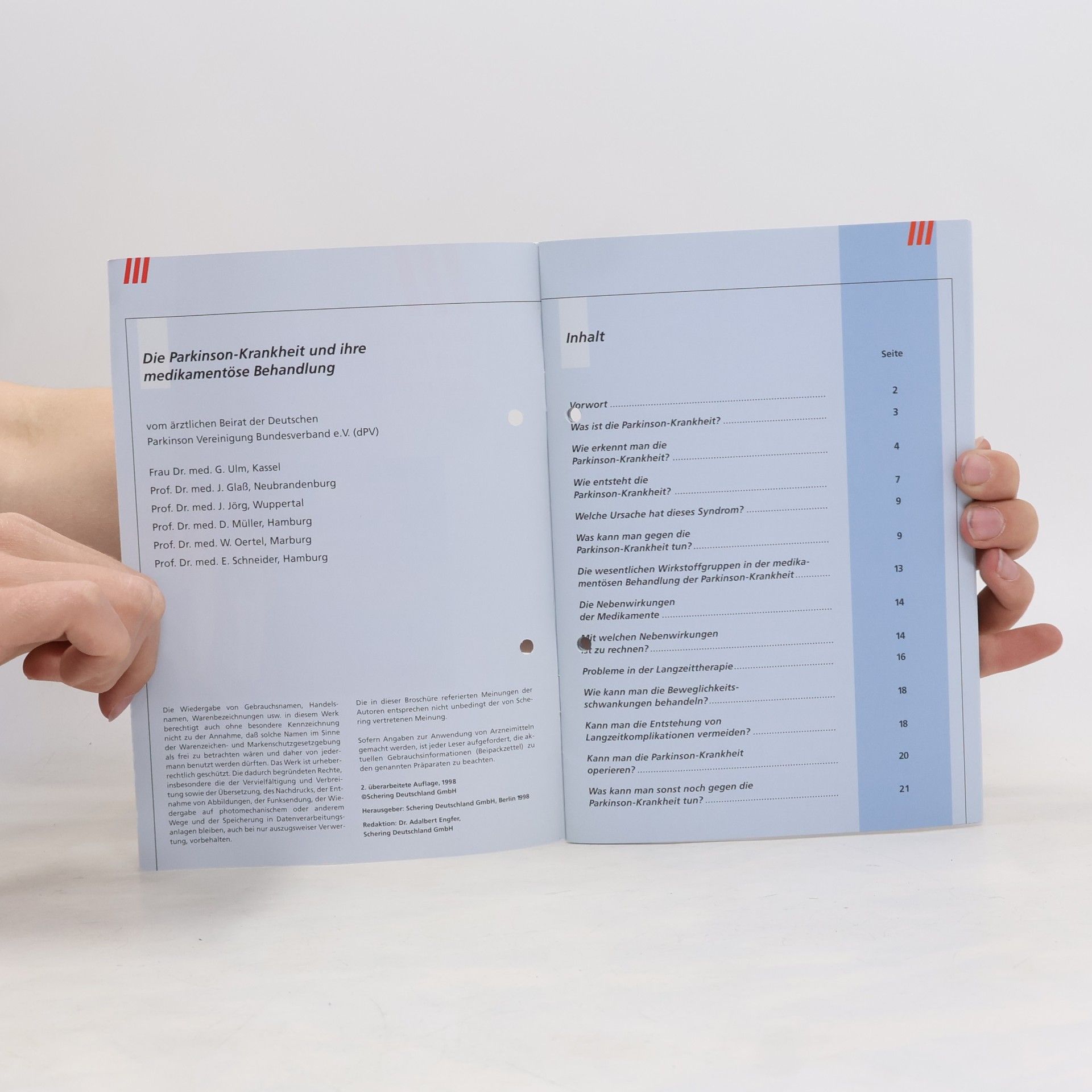 Collectif d'auteurs Die Parkinsonsche-Krankheit und Ihre medikamentöse Behandlung