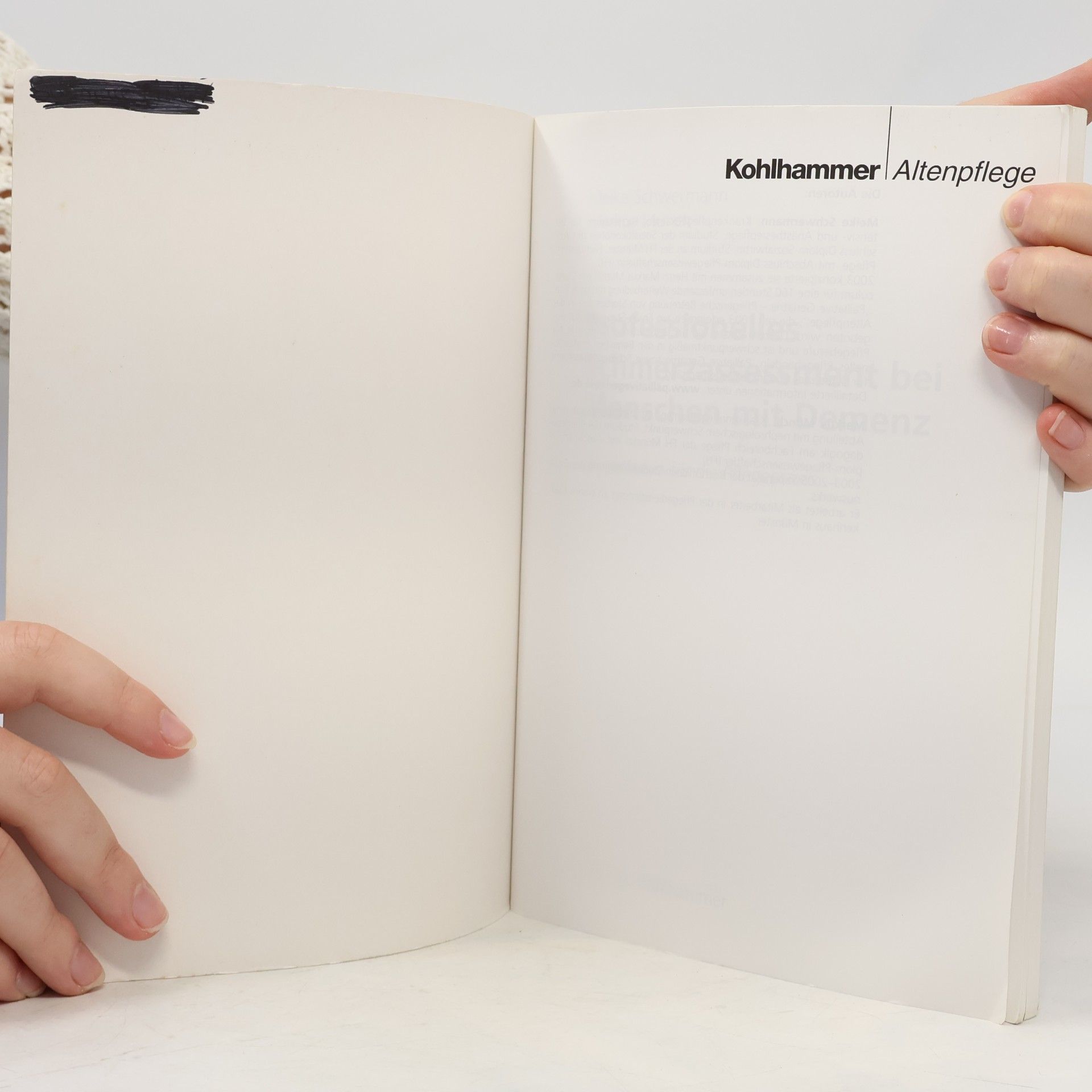 Meike Schwermann Professionelles Schmerzassessment bei Menschen mit Demenz