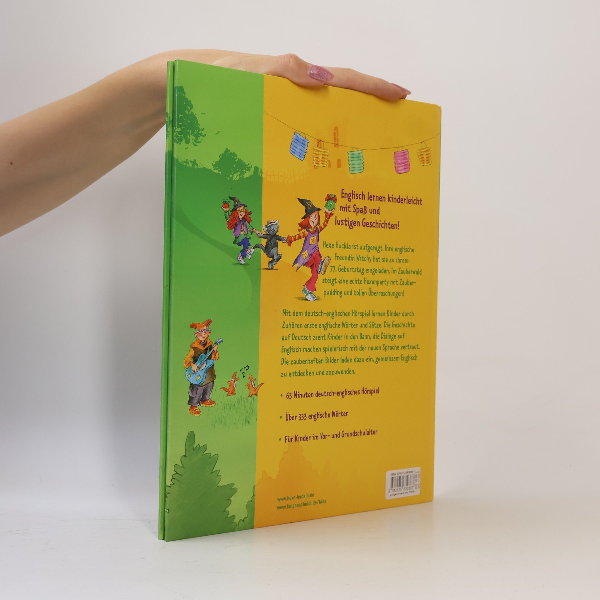 Claudia Guderian Englisch lernen kinderleicht mit Hexe Huckla - L: Huckla feiert Hexengeburtstag - Buch mit Audio-CD