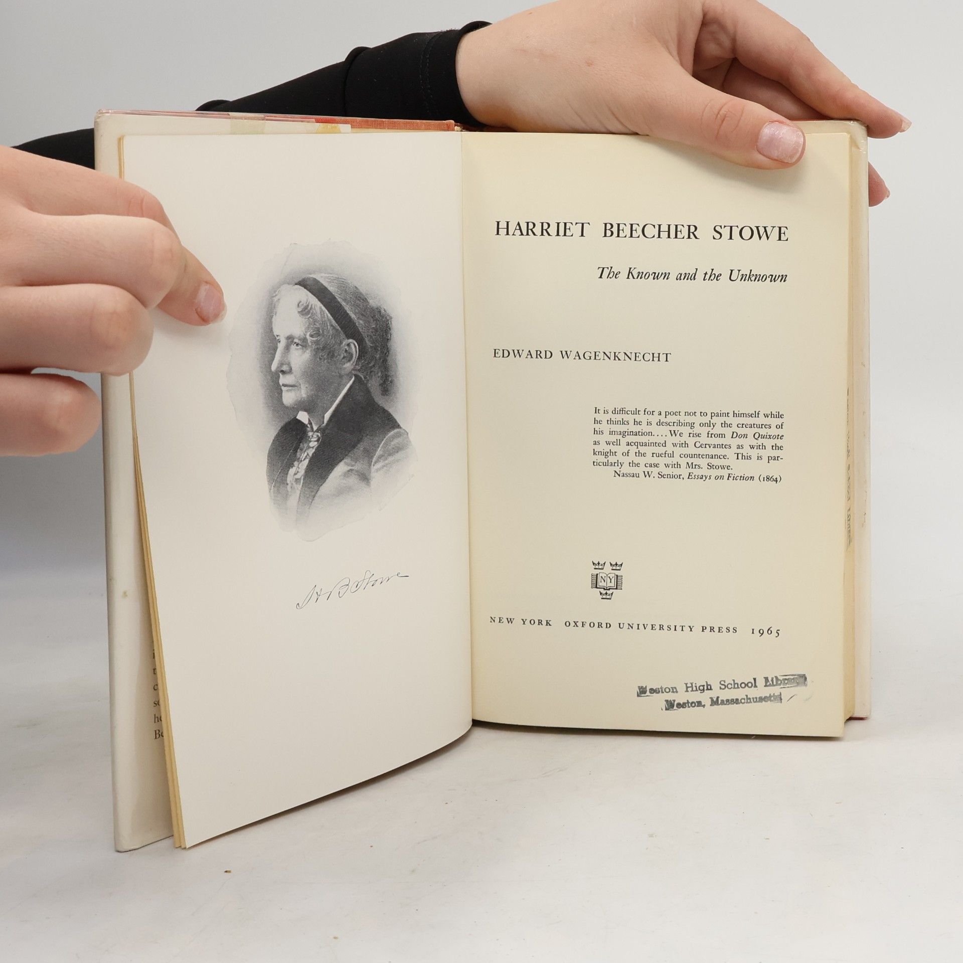Harriet Beecher Stowe The Known and the Unknown