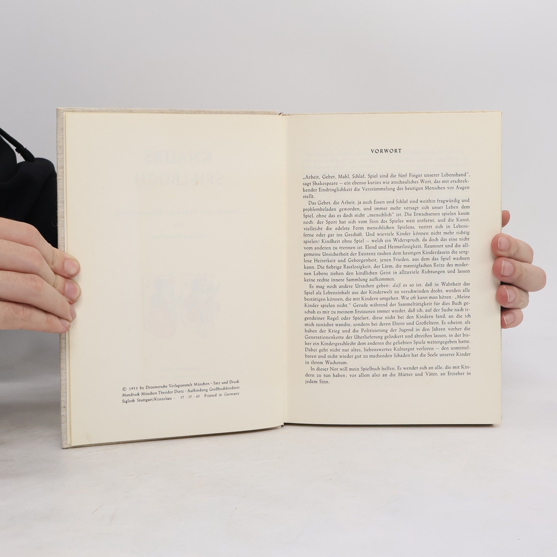 Johanna Preetorius Knaurs Spielbuch