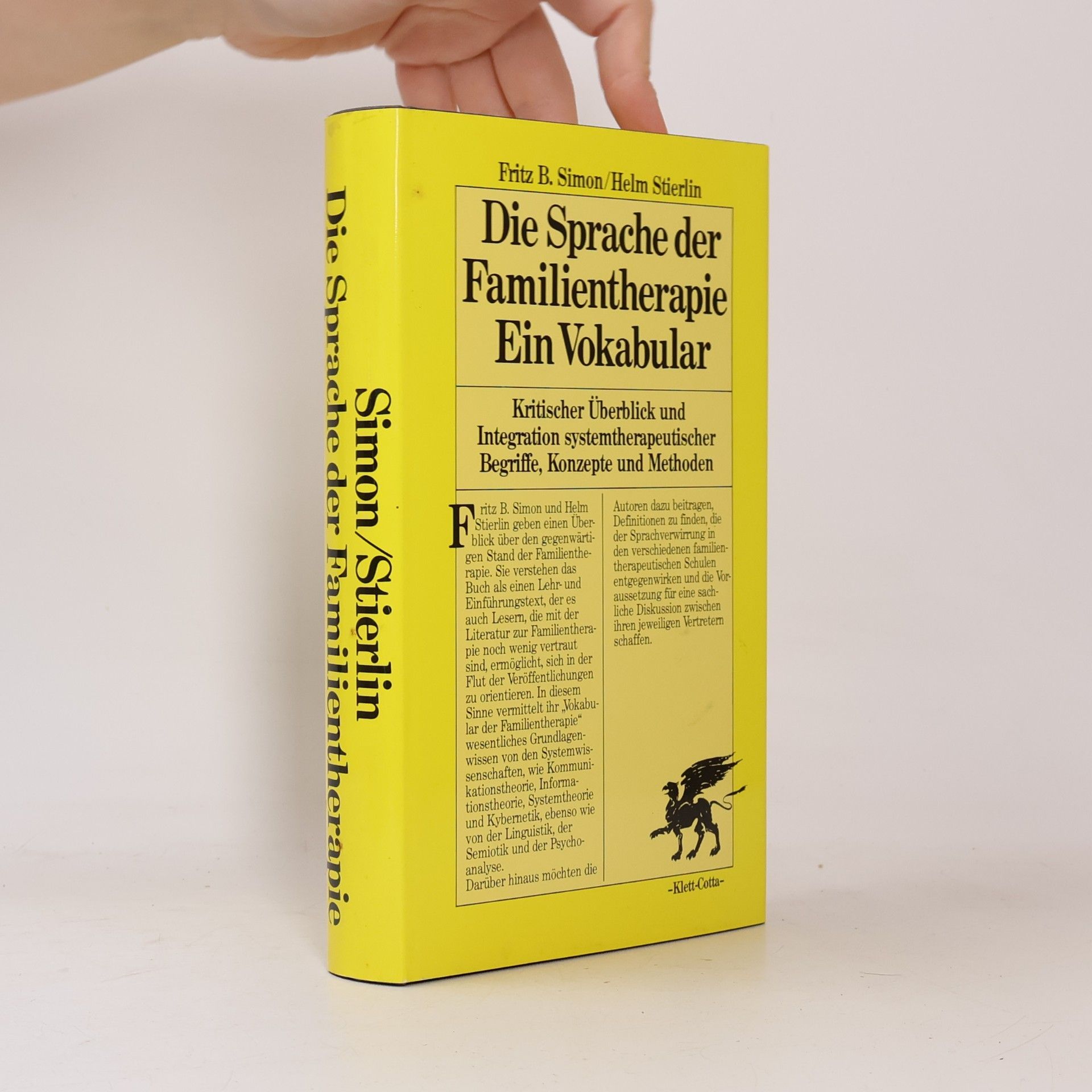 Fritz B. Simon Die Sprache der Familientherapie