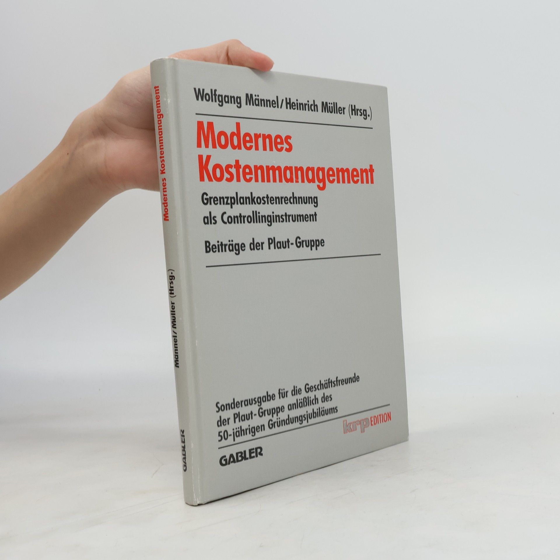 Wolfgang Männel Modernes Kostenmanagement