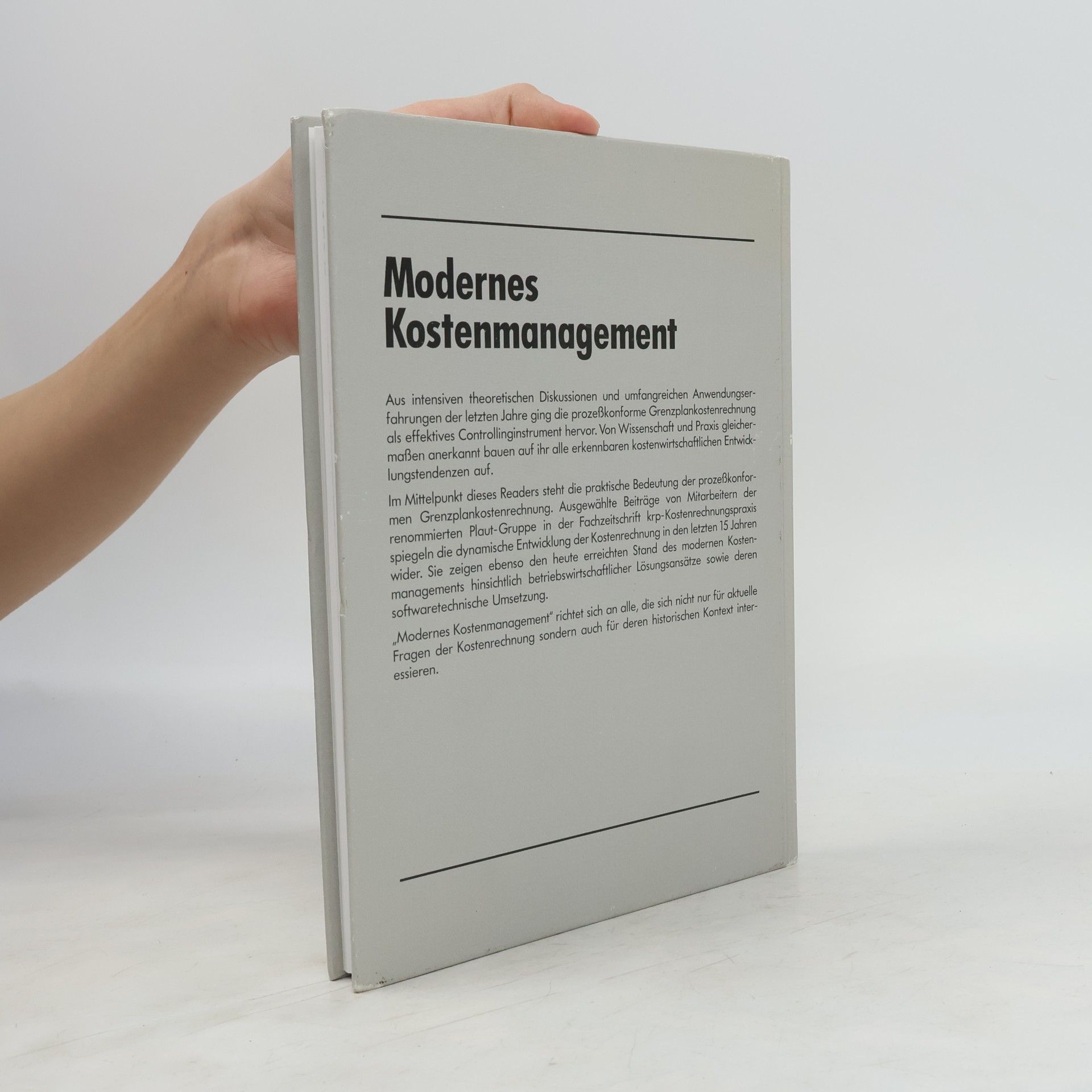 Wolfgang Männel Modernes Kostenmanagement